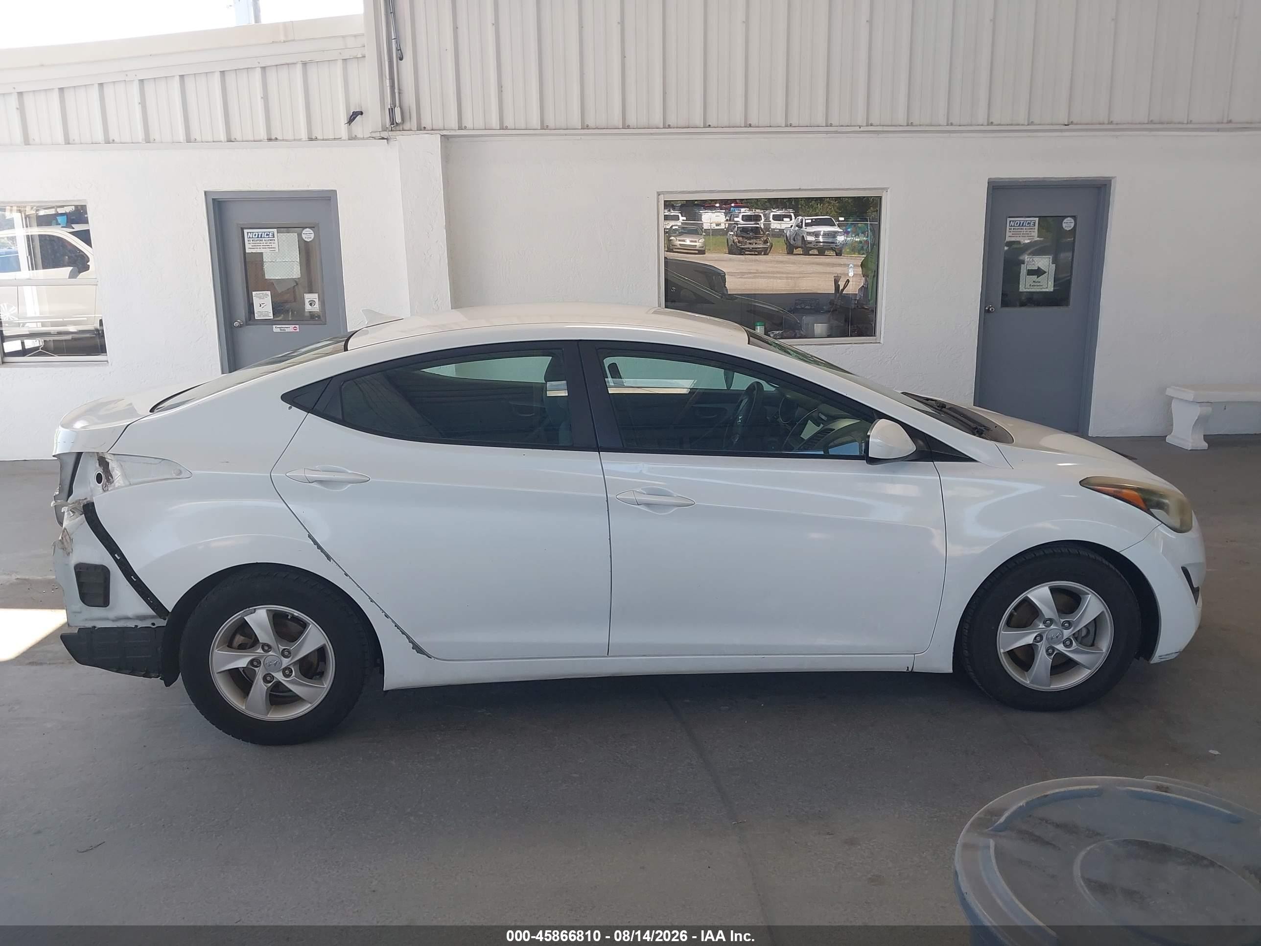 2015 Hyundai Elantra Se White vin: 5NPDH4AE5FH599484