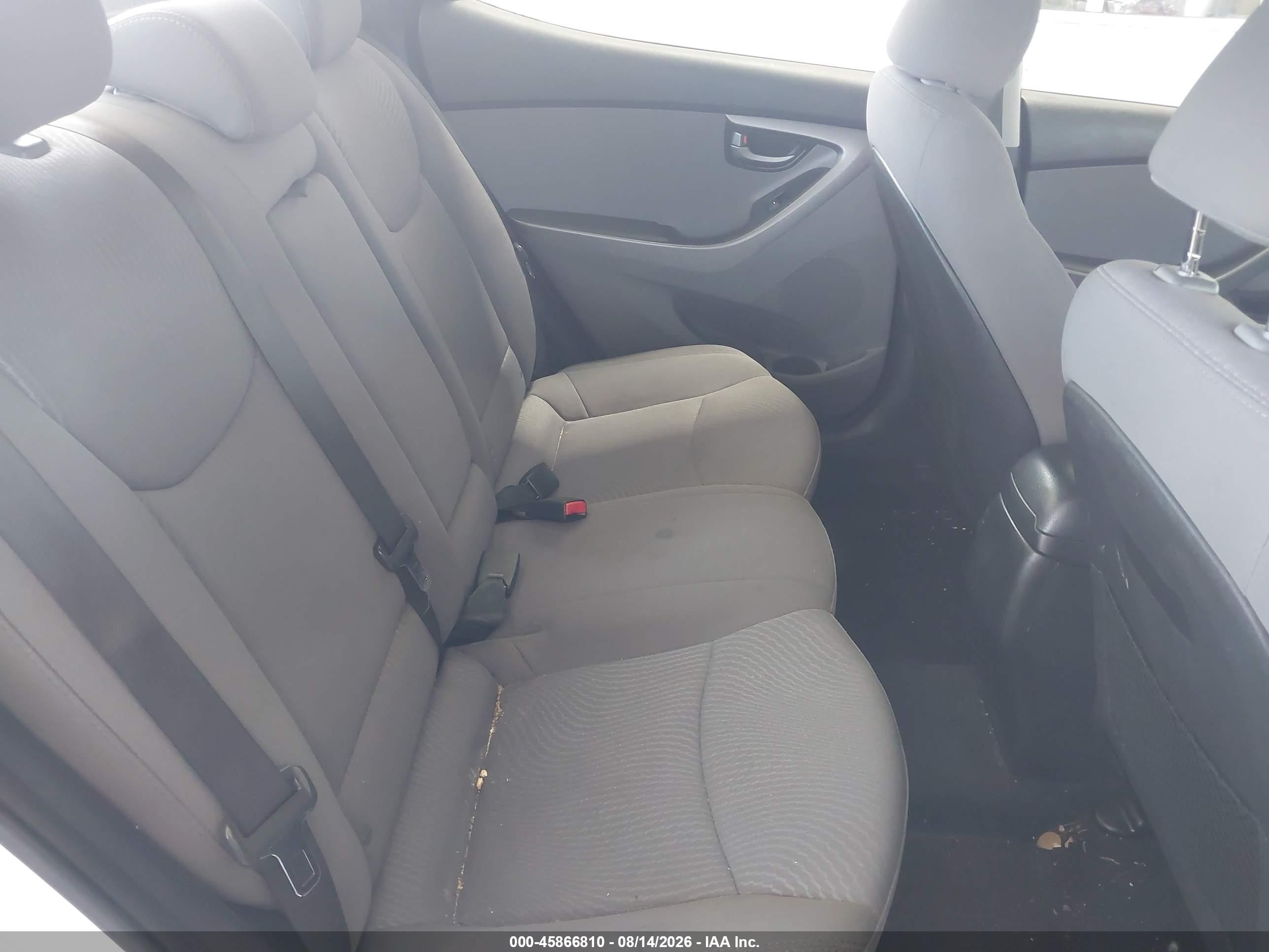 2015 Hyundai Elantra Se White vin: 5NPDH4AE5FH599484