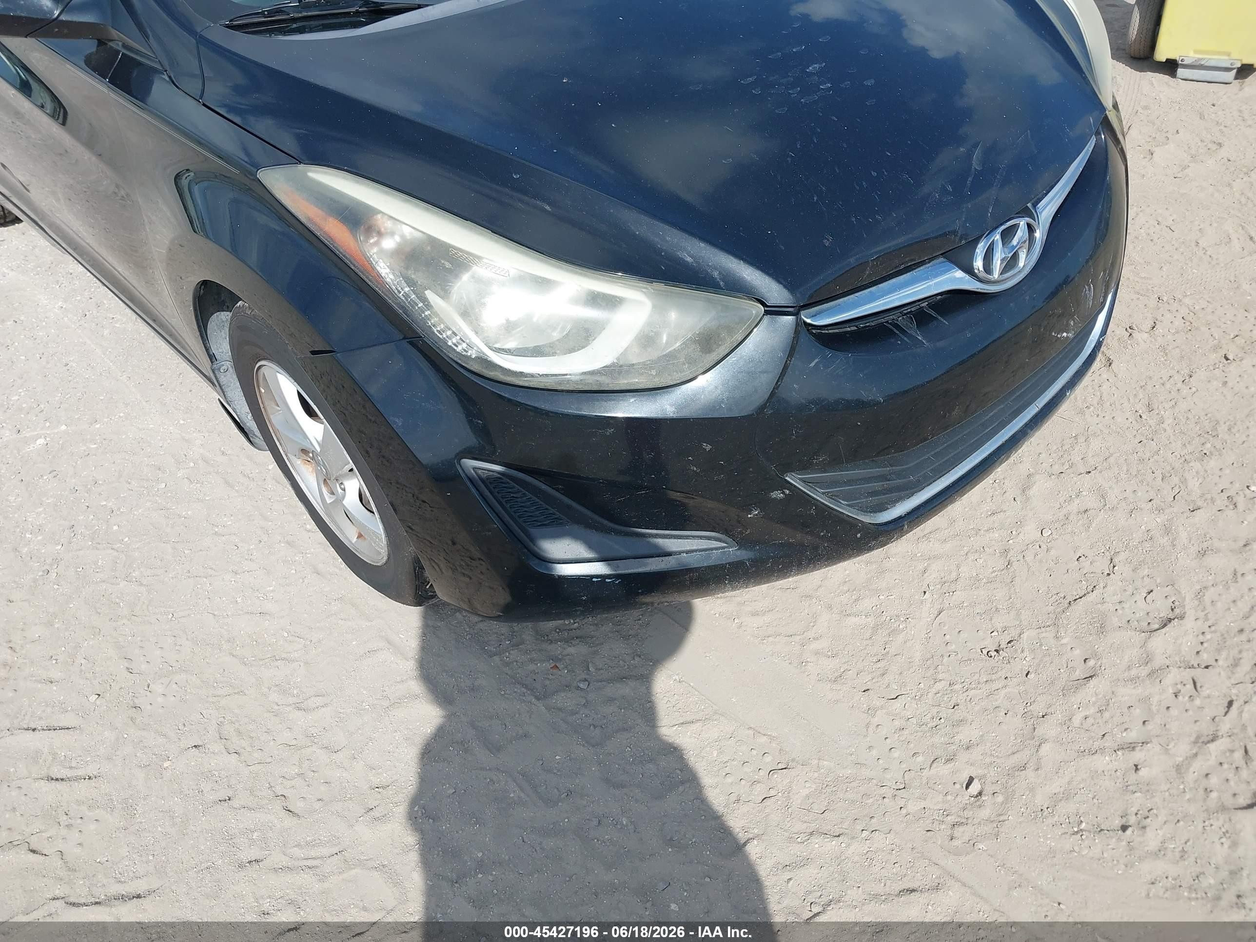 2015 Hyundai Elantra Se Black vin: 5NPDH4AE5FH603274
