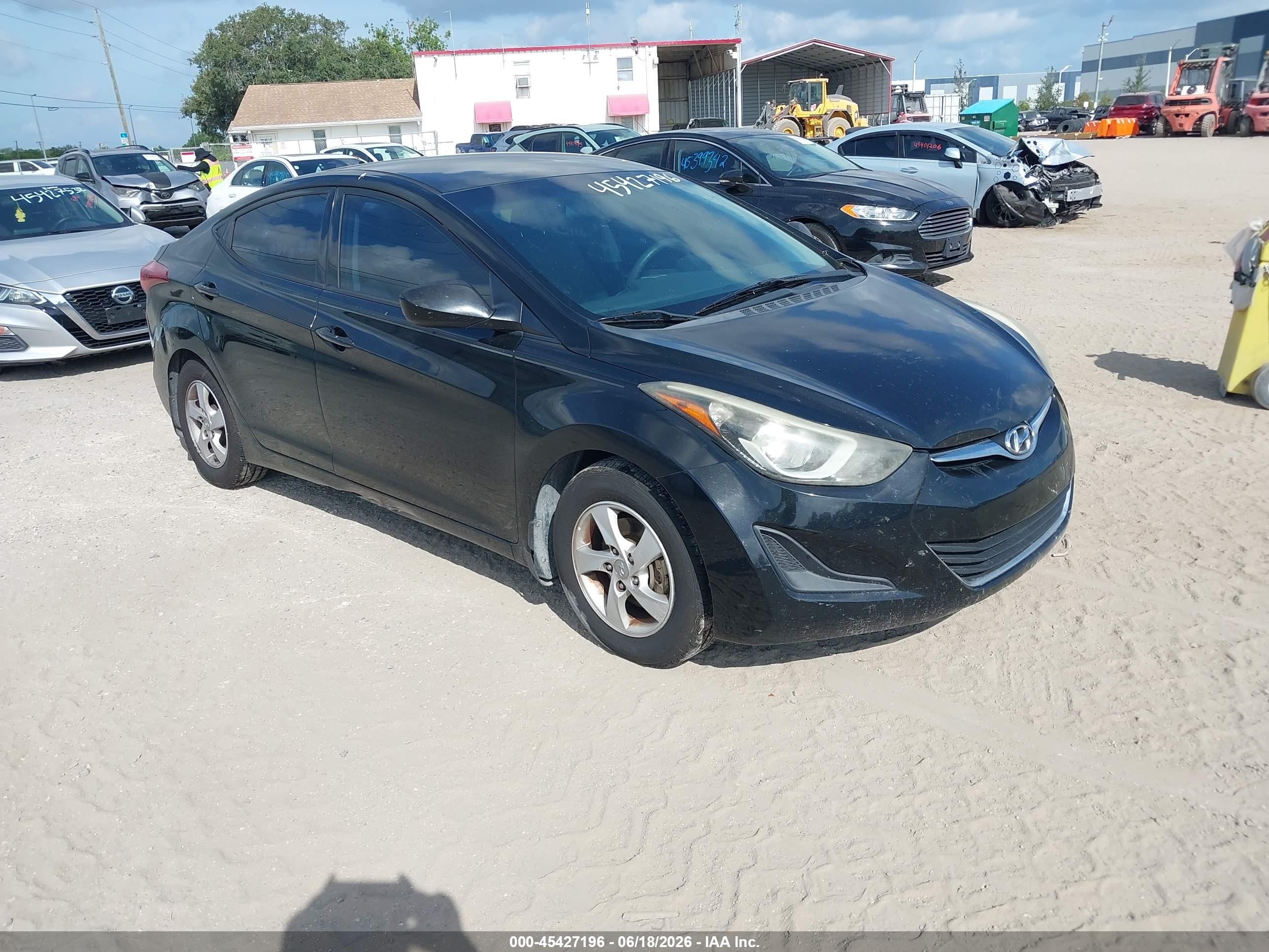 2015 Hyundai Elantra Se Black vin: 5NPDH4AE5FH603274