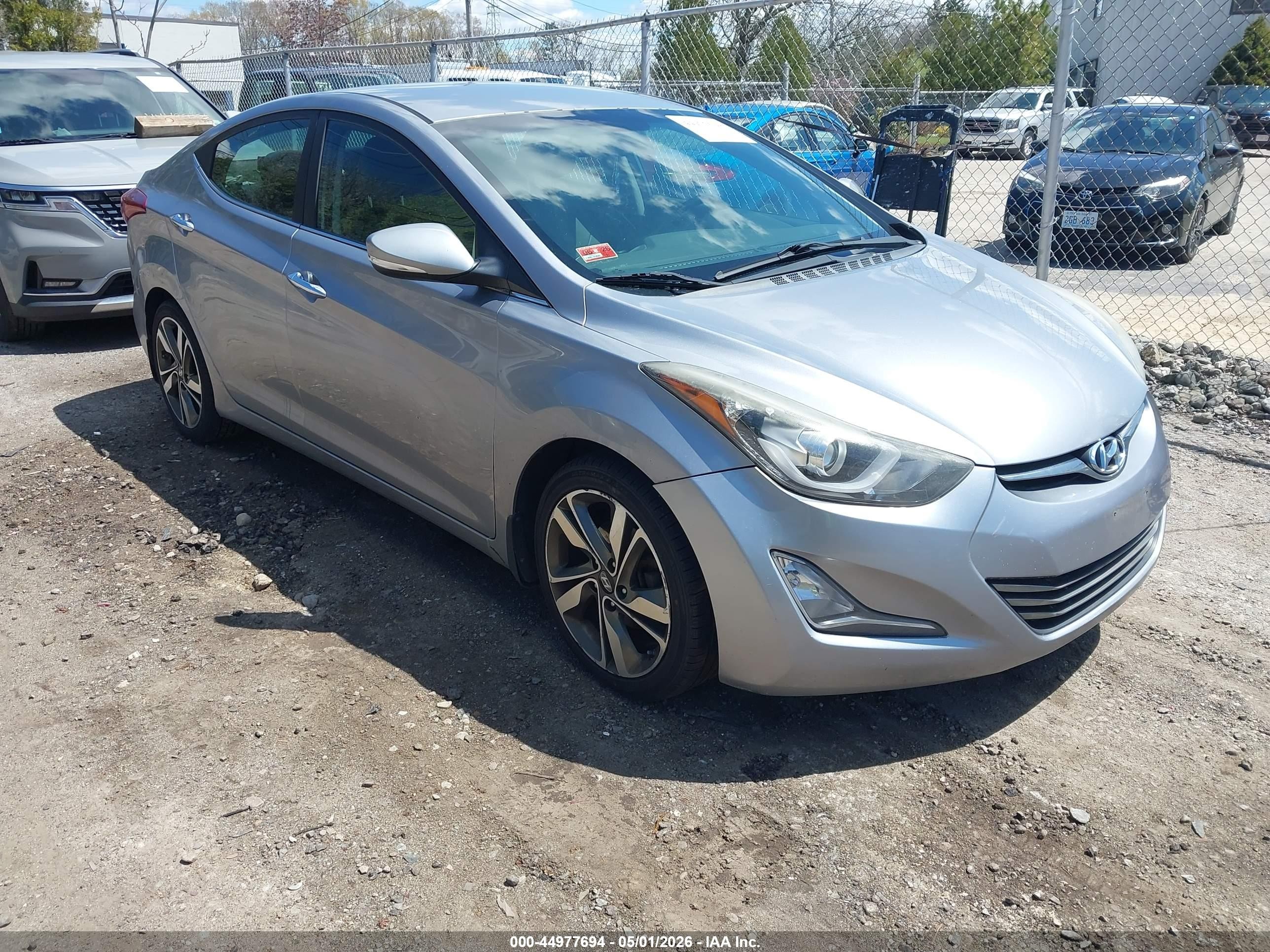 2015 Hyundai Elantra Limited Silver vin: 5NPDH4AE5FH606062
