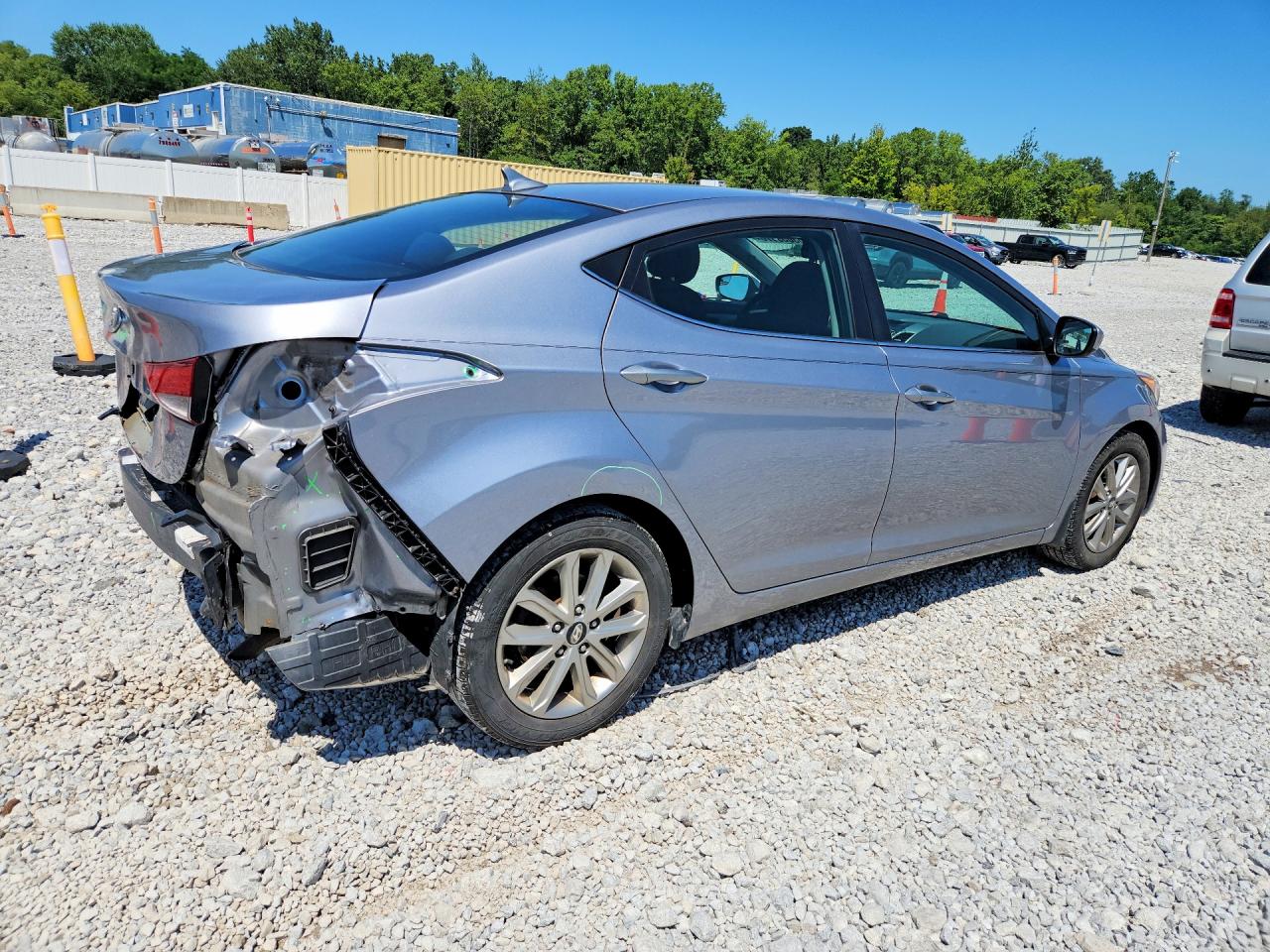 2015 Hyundai Elantra Se Silver vin: 5NPDH4AE5FH607373