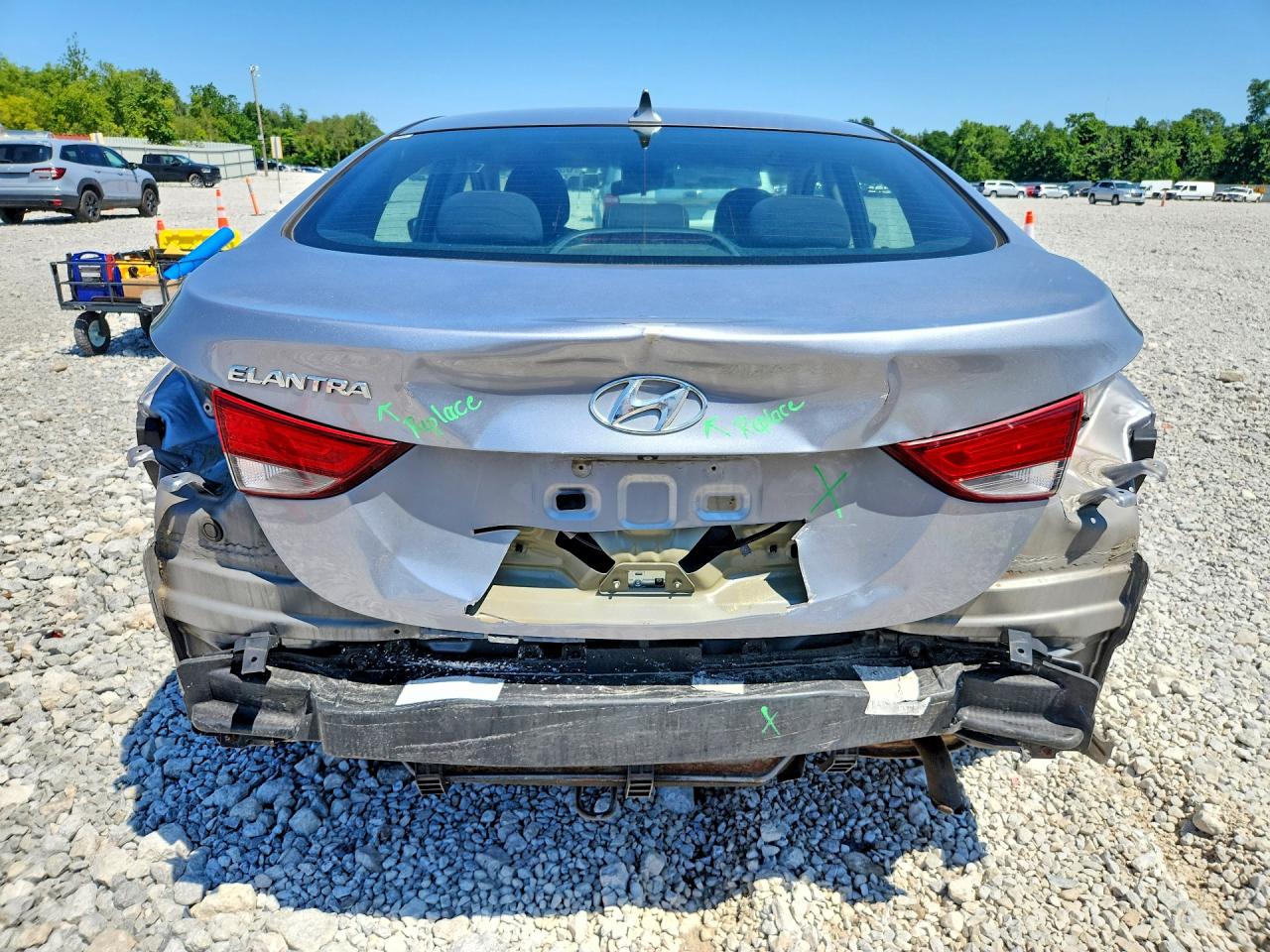 2015 Hyundai Elantra Se Silver vin: 5NPDH4AE5FH607373