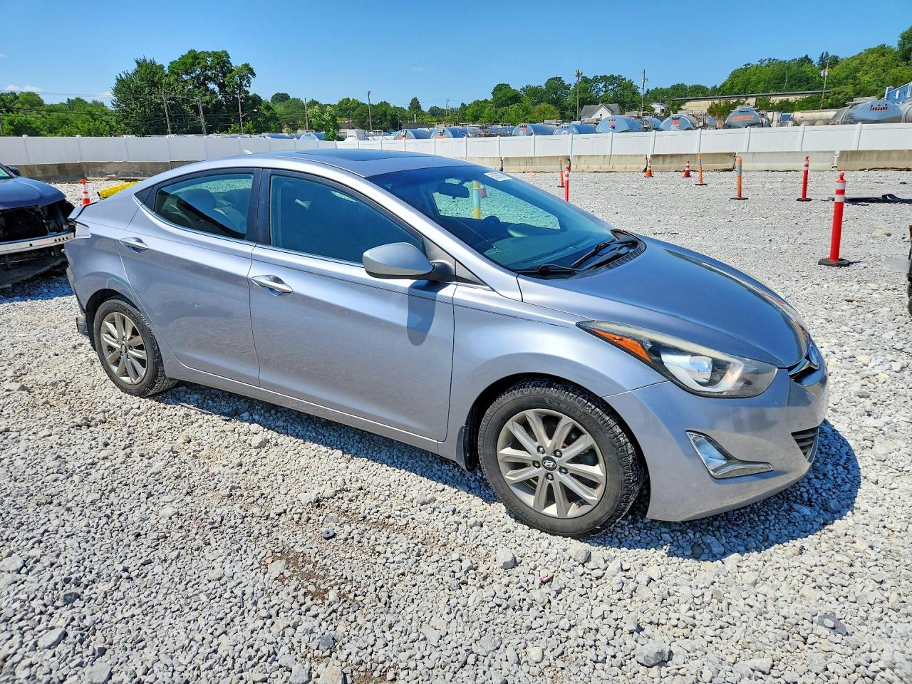 2015 Hyundai Elantra Se Silver vin: 5NPDH4AE5FH607373