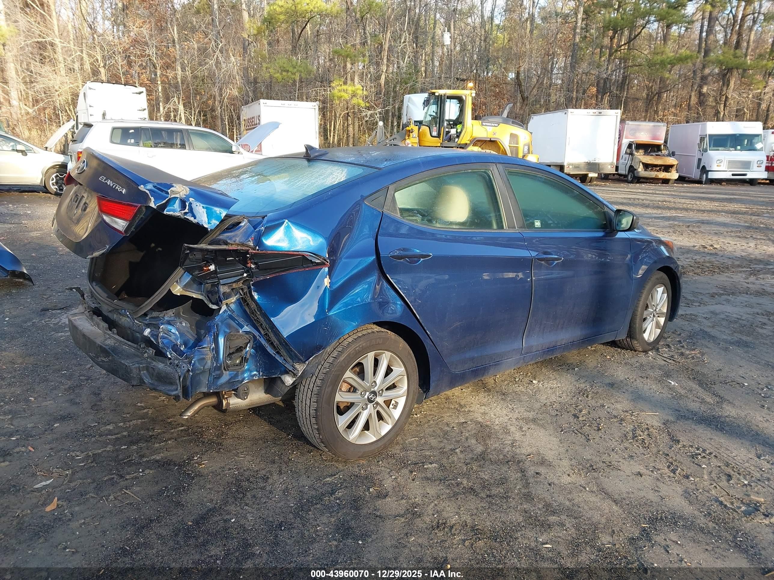 2015 Hyundai Elantra Se Dark Blue vin: 5NPDH4AE5FH608345