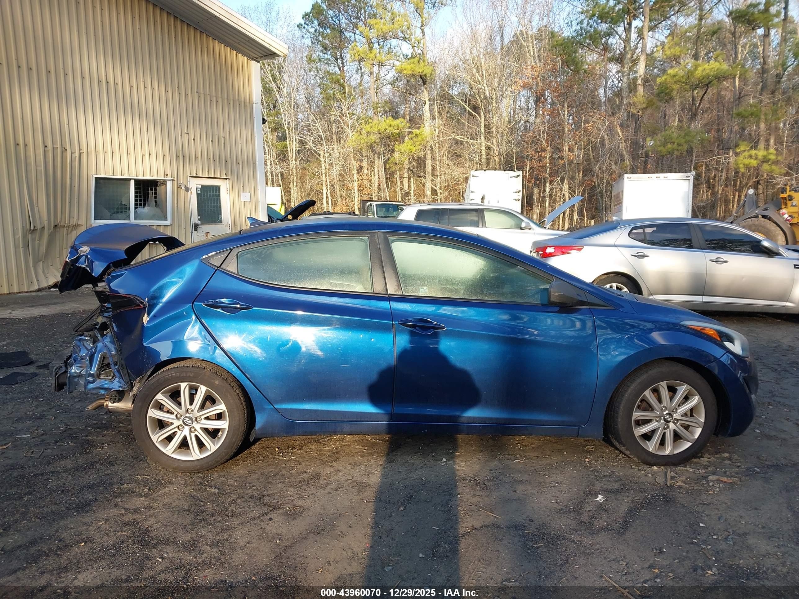 2015 Hyundai Elantra Se Dark Blue vin: 5NPDH4AE5FH608345