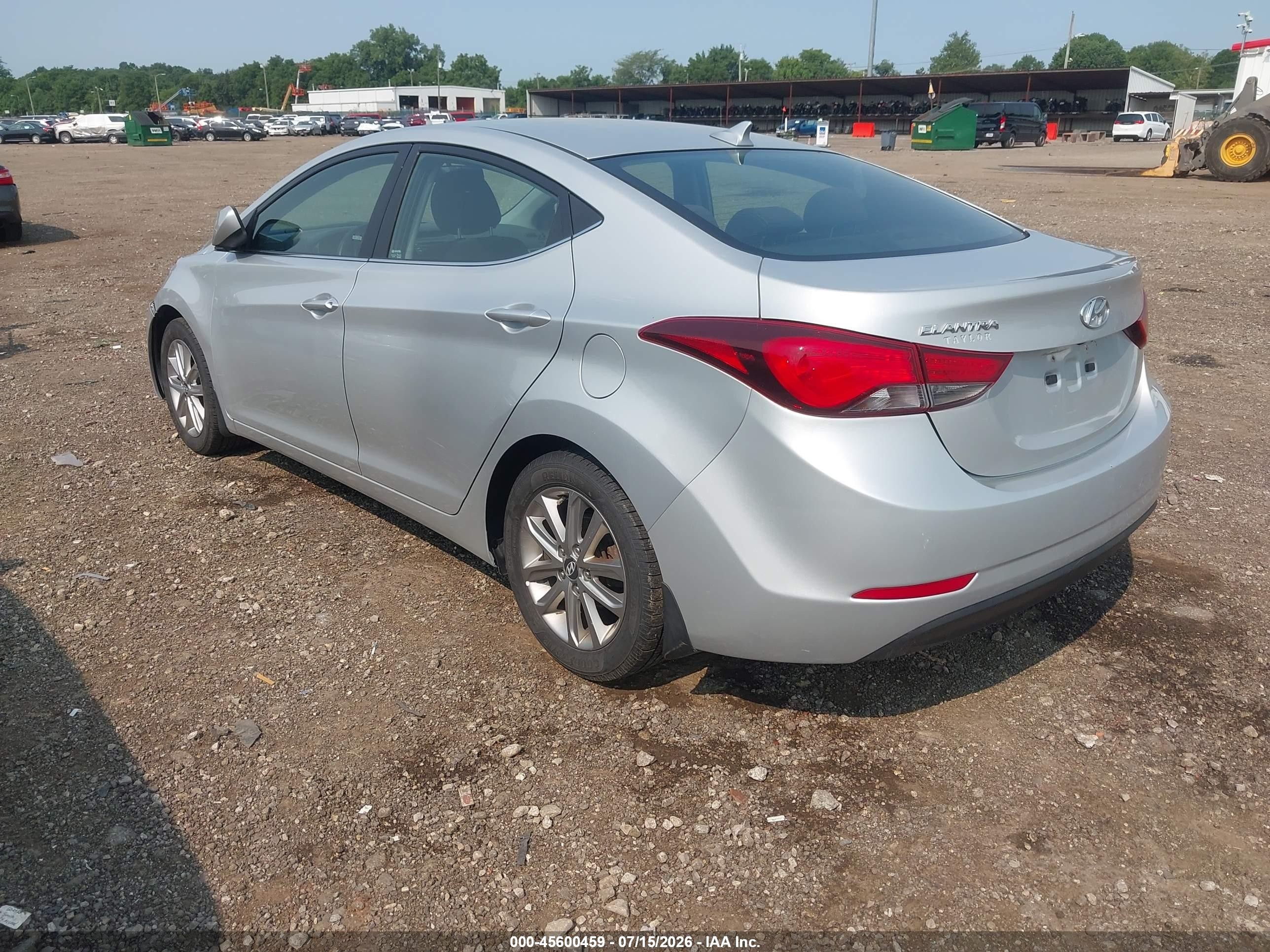 2015 Hyundai Elantra Se Silver vin: 5NPDH4AE5FH608622