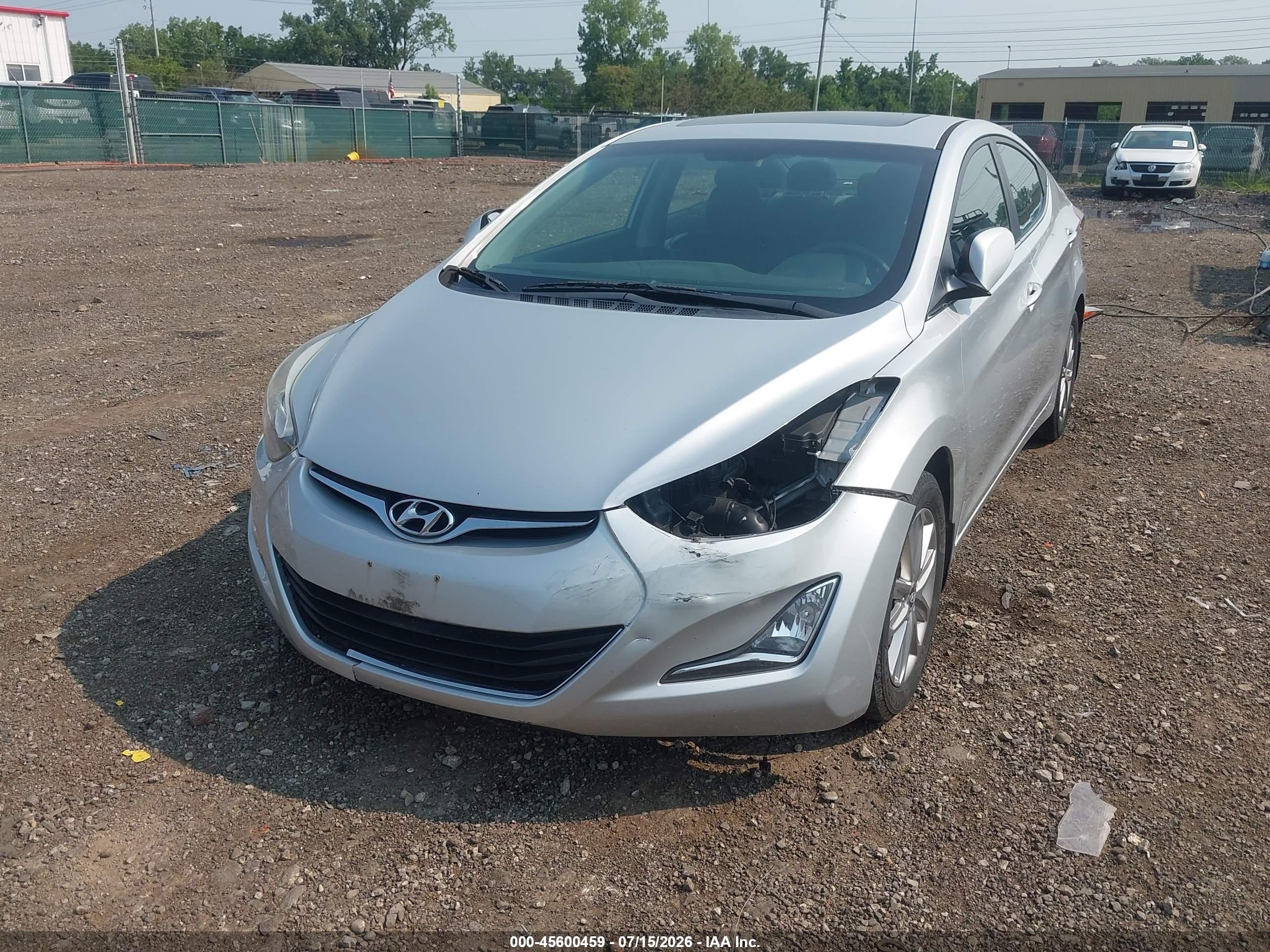 2015 Hyundai Elantra Se Silver vin: 5NPDH4AE5FH608622