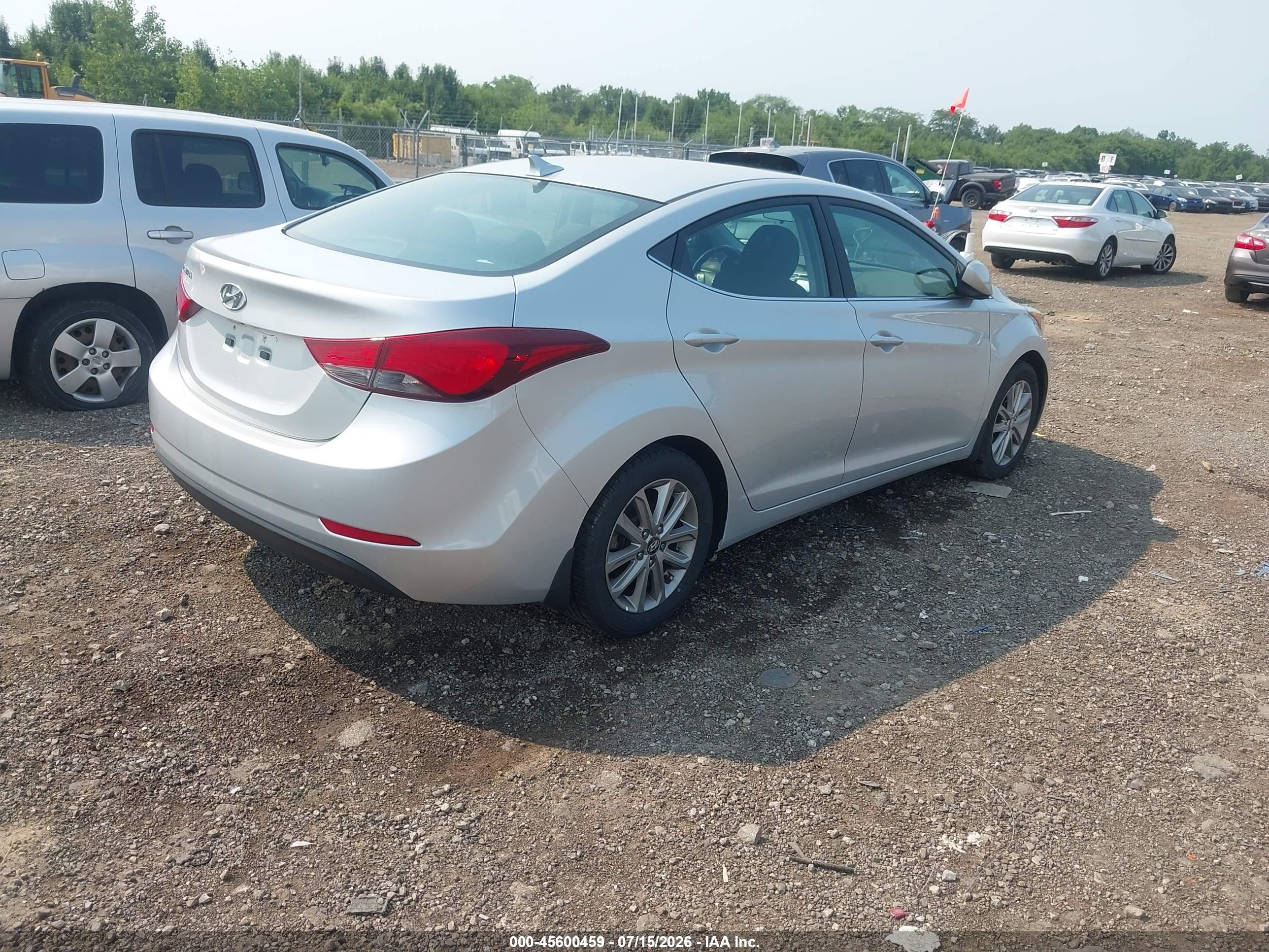 2015 Hyundai Elantra Se Silver vin: 5NPDH4AE5FH608622