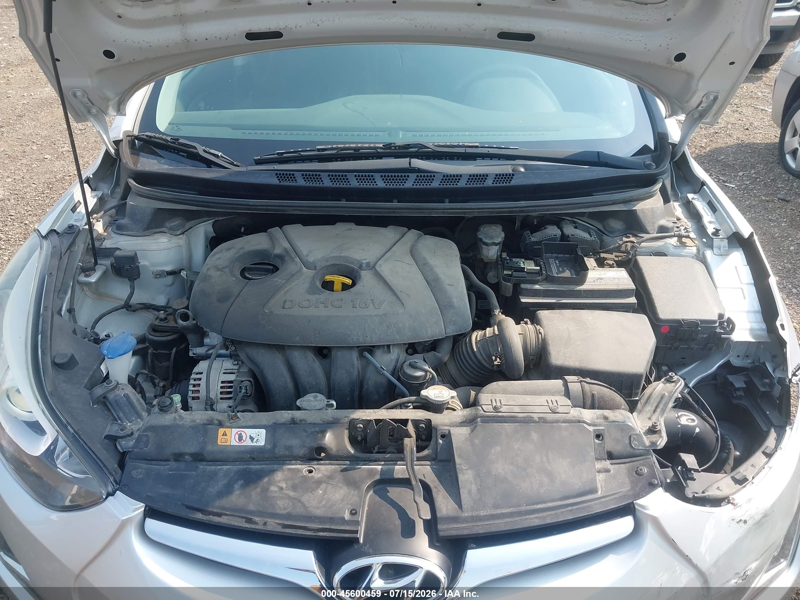 2015 Hyundai Elantra Se Silver vin: 5NPDH4AE5FH608622