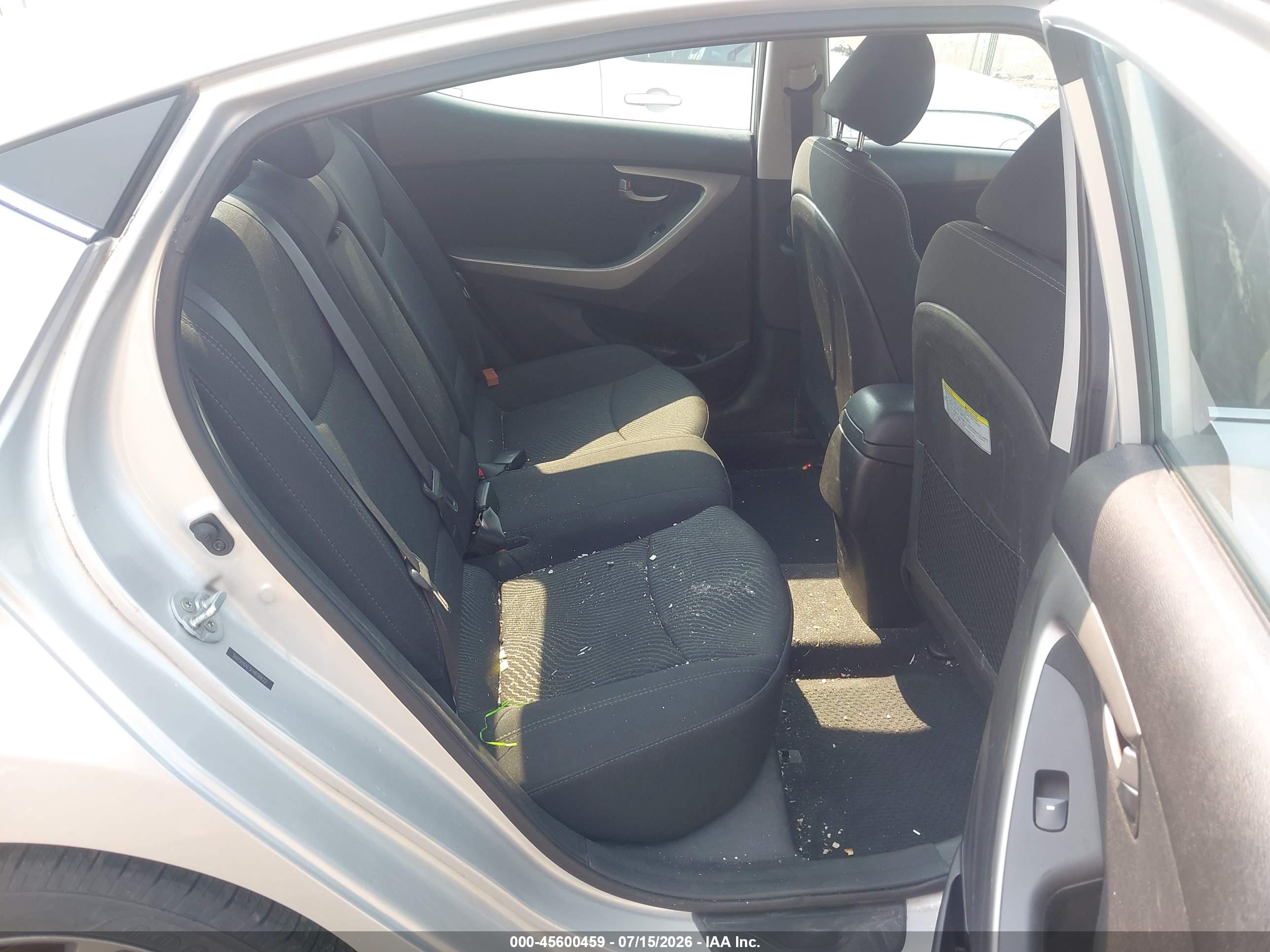 2015 Hyundai Elantra Se Silver vin: 5NPDH4AE5FH608622