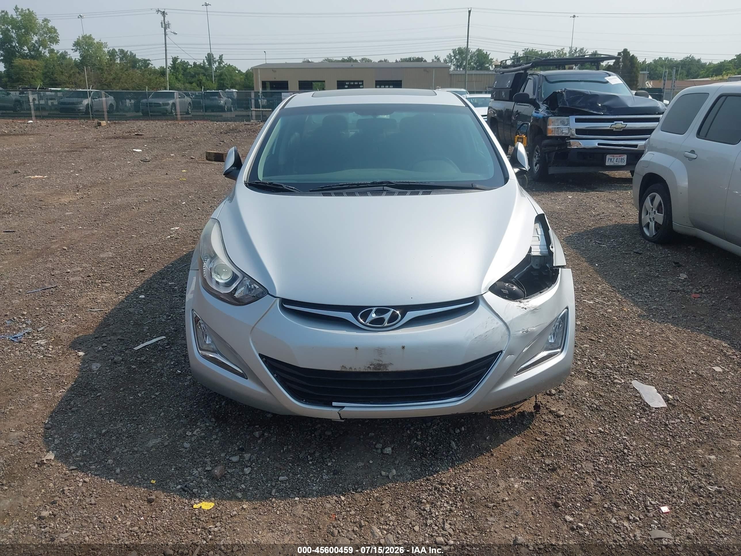 2015 Hyundai Elantra Se Silver vin: 5NPDH4AE5FH608622