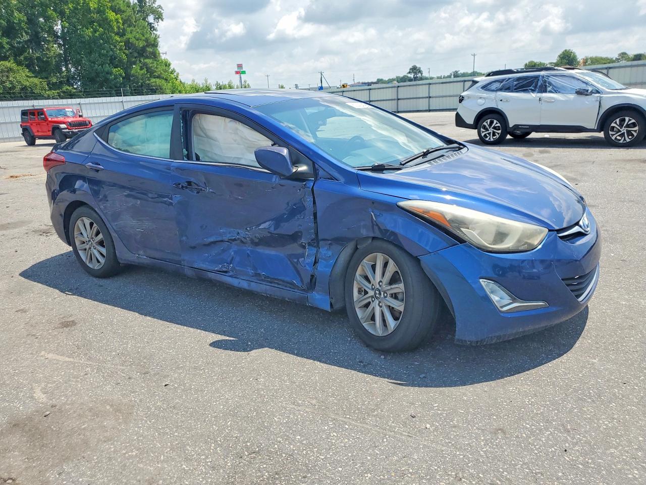 2015 Hyundai Elantra Se Blue vin: 5NPDH4AE5FH609205
