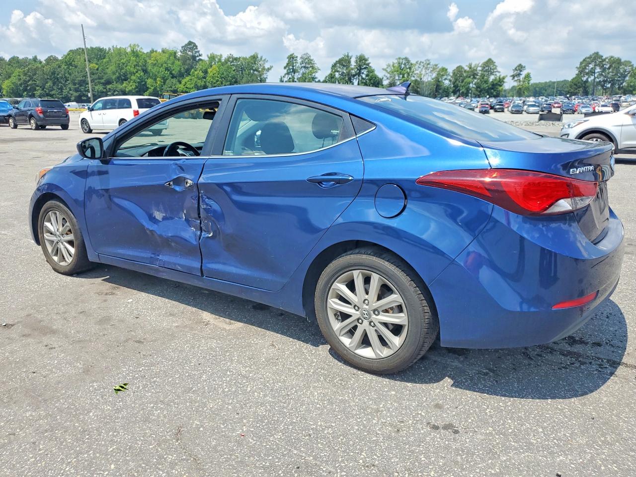 2015 Hyundai Elantra Se Blue vin: 5NPDH4AE5FH609205