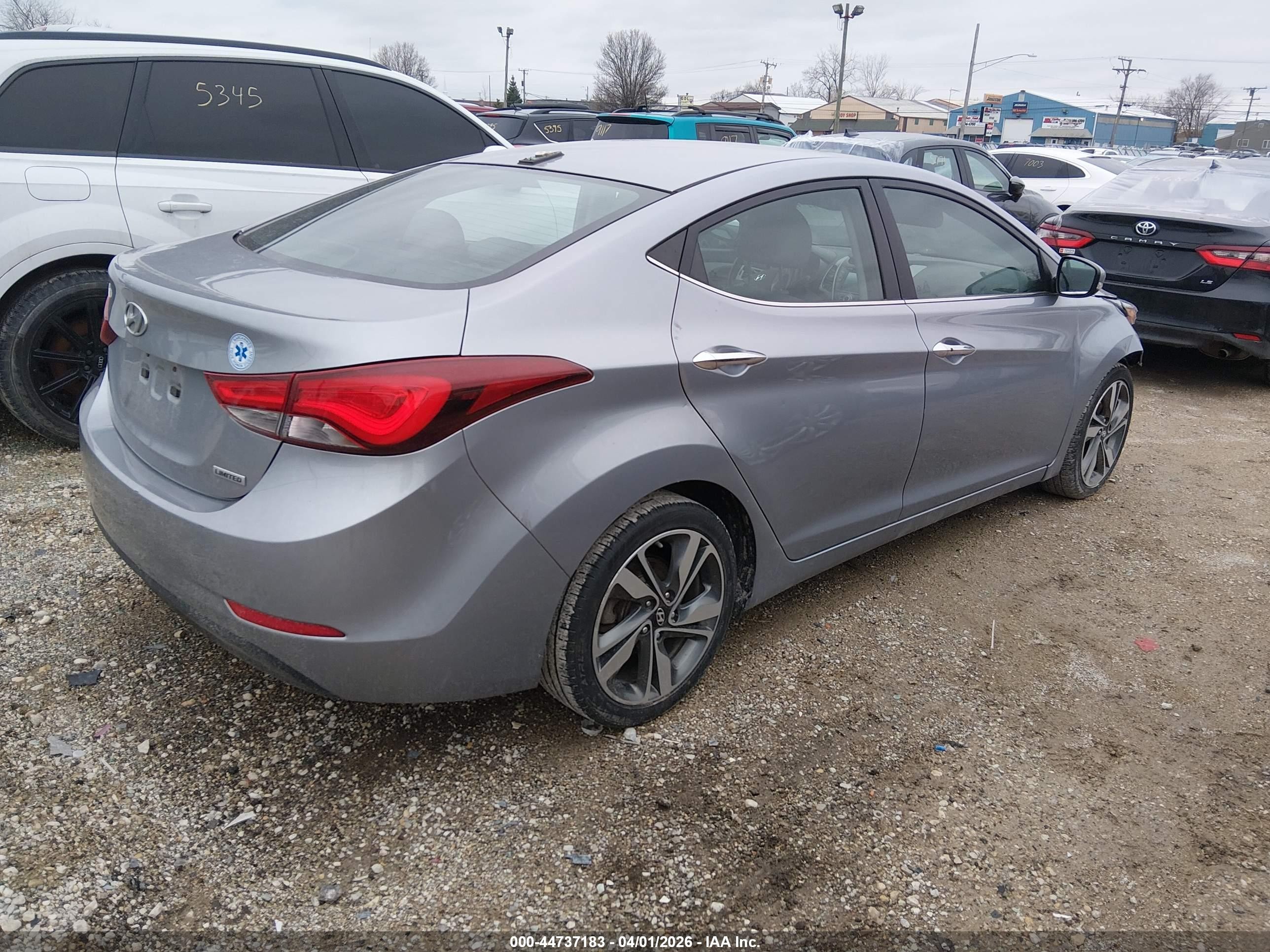 2015 Hyundai Elantra Limited Silver vin: 5NPDH4AE5FH616039