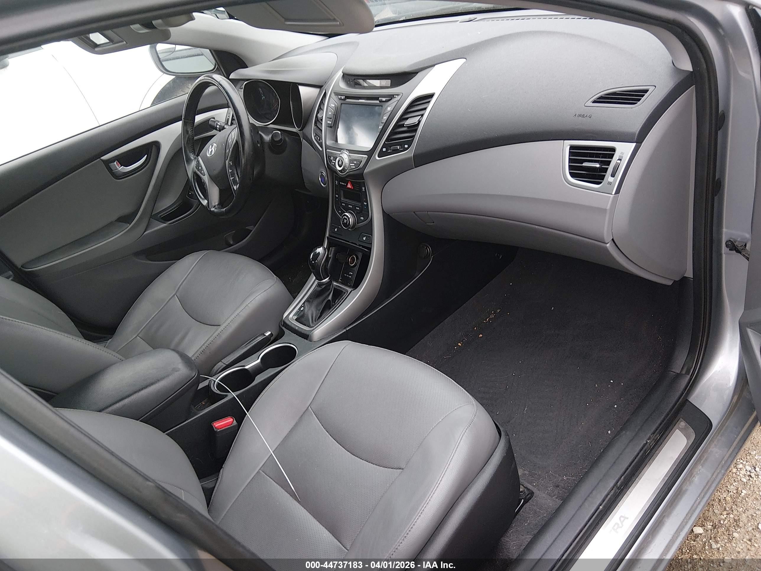 2015 Hyundai Elantra Limited Silver vin: 5NPDH4AE5FH616039