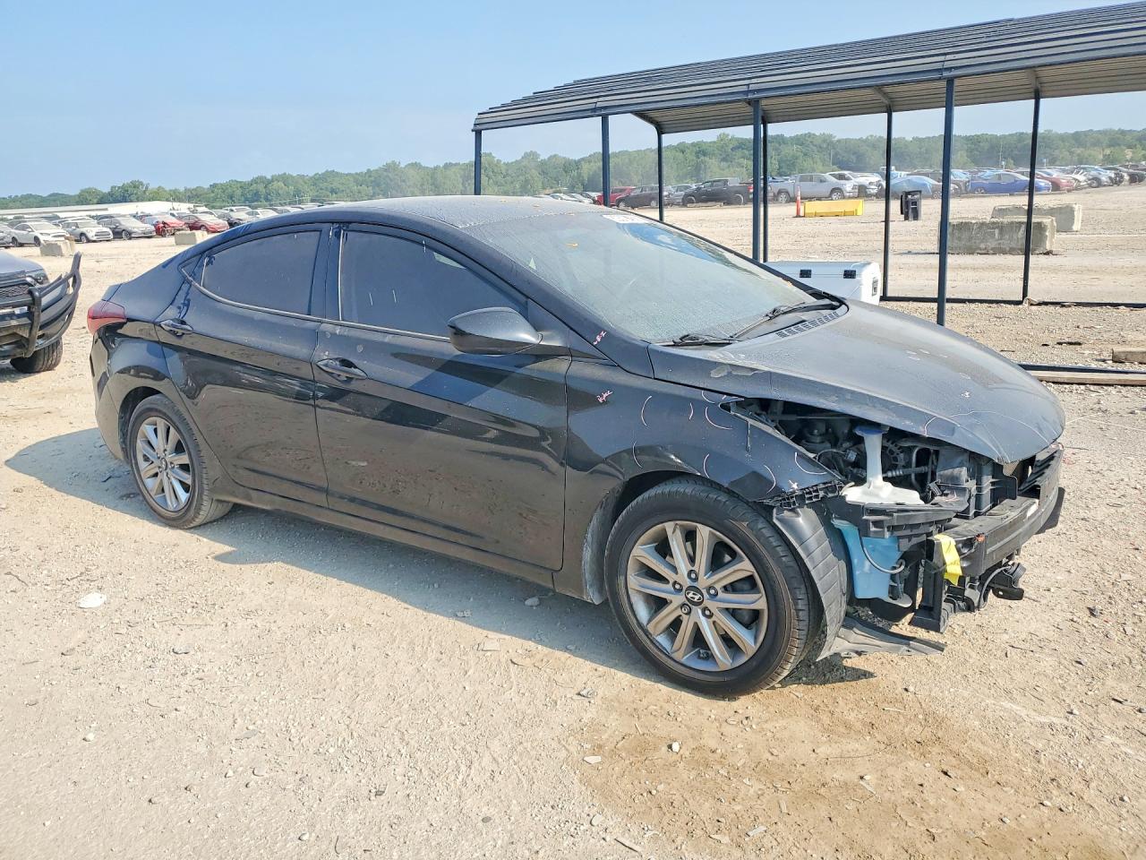 2015 Hyundai Elantra Se Черный vin: 5NPDH4AE5FH616610