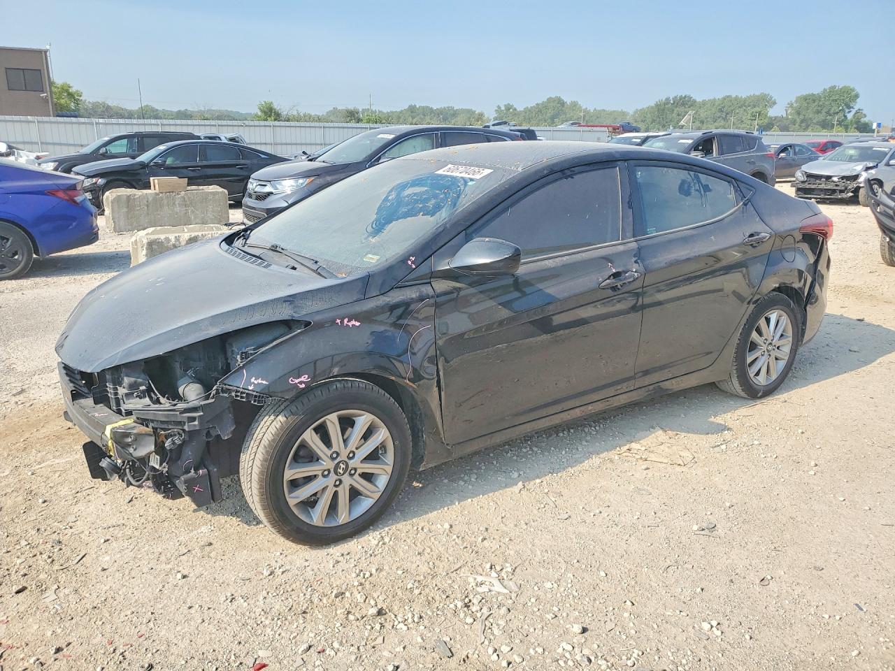 2015 Hyundai Elantra Se Черный vin: 5NPDH4AE5FH616610