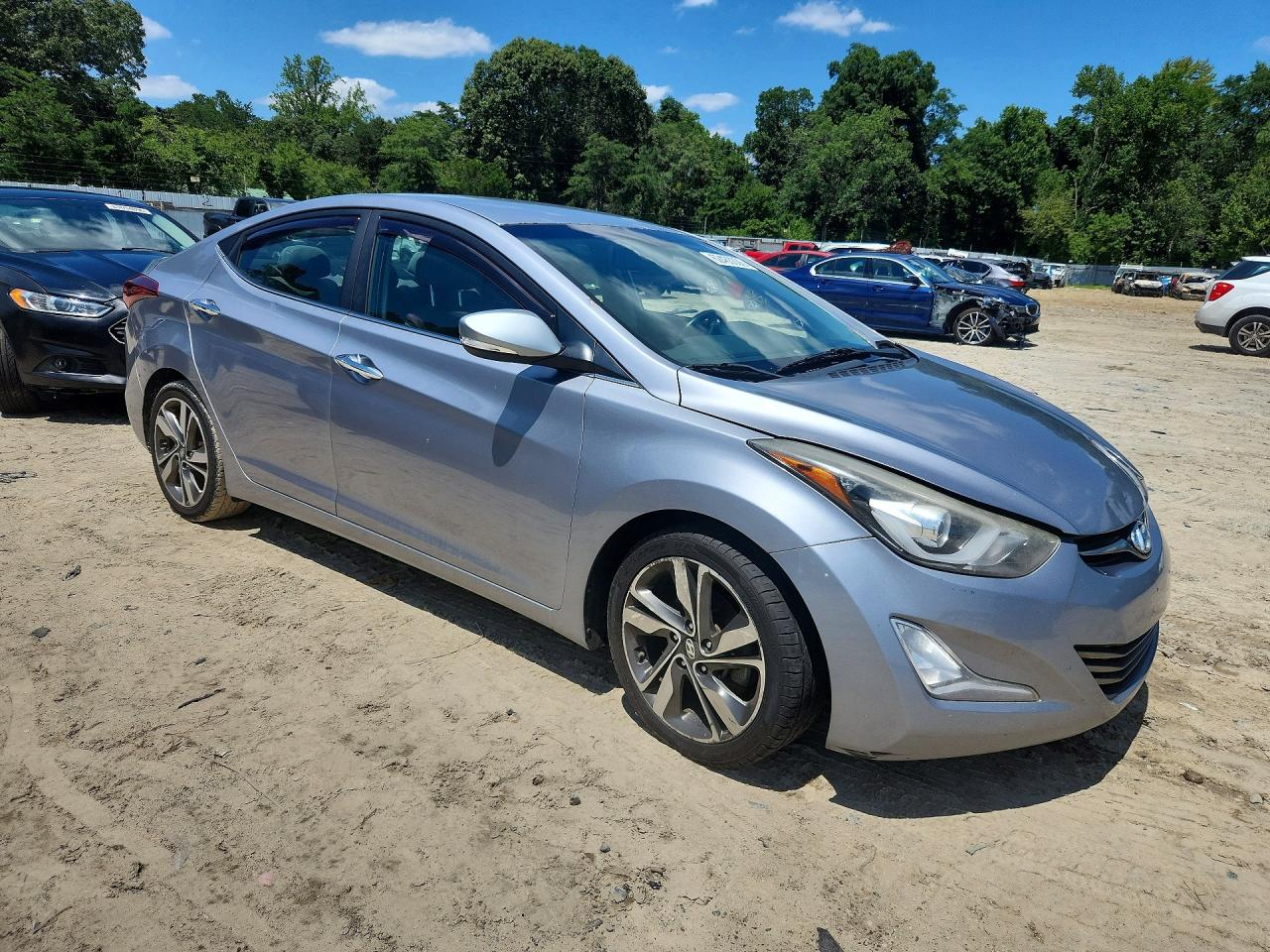 2015 Hyundai Elantra Limited Silver vin: 5NPDH4AE5FH619426