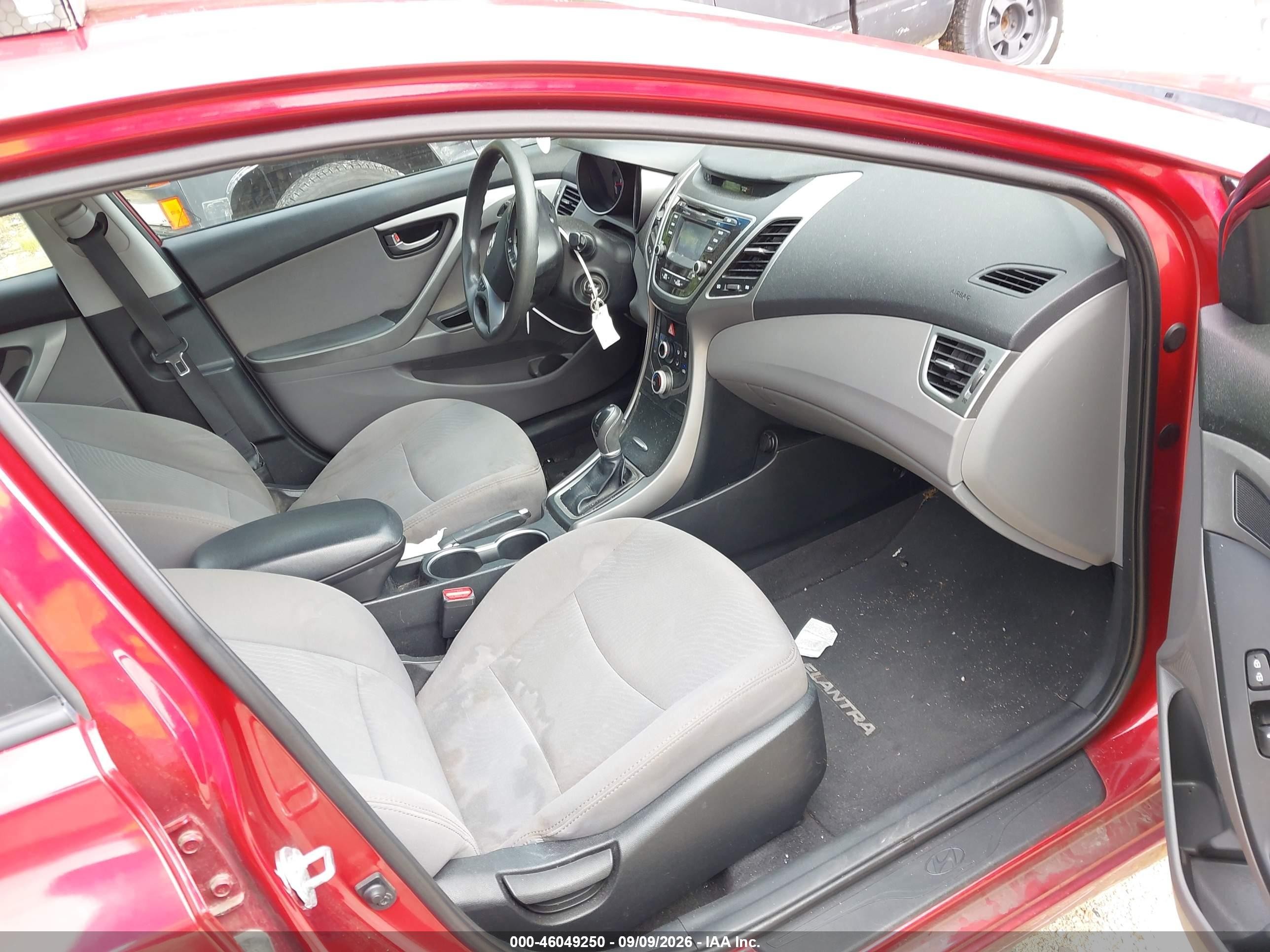 2015 Hyundai Elantra Se Red vin: 5NPDH4AE5FH623668
