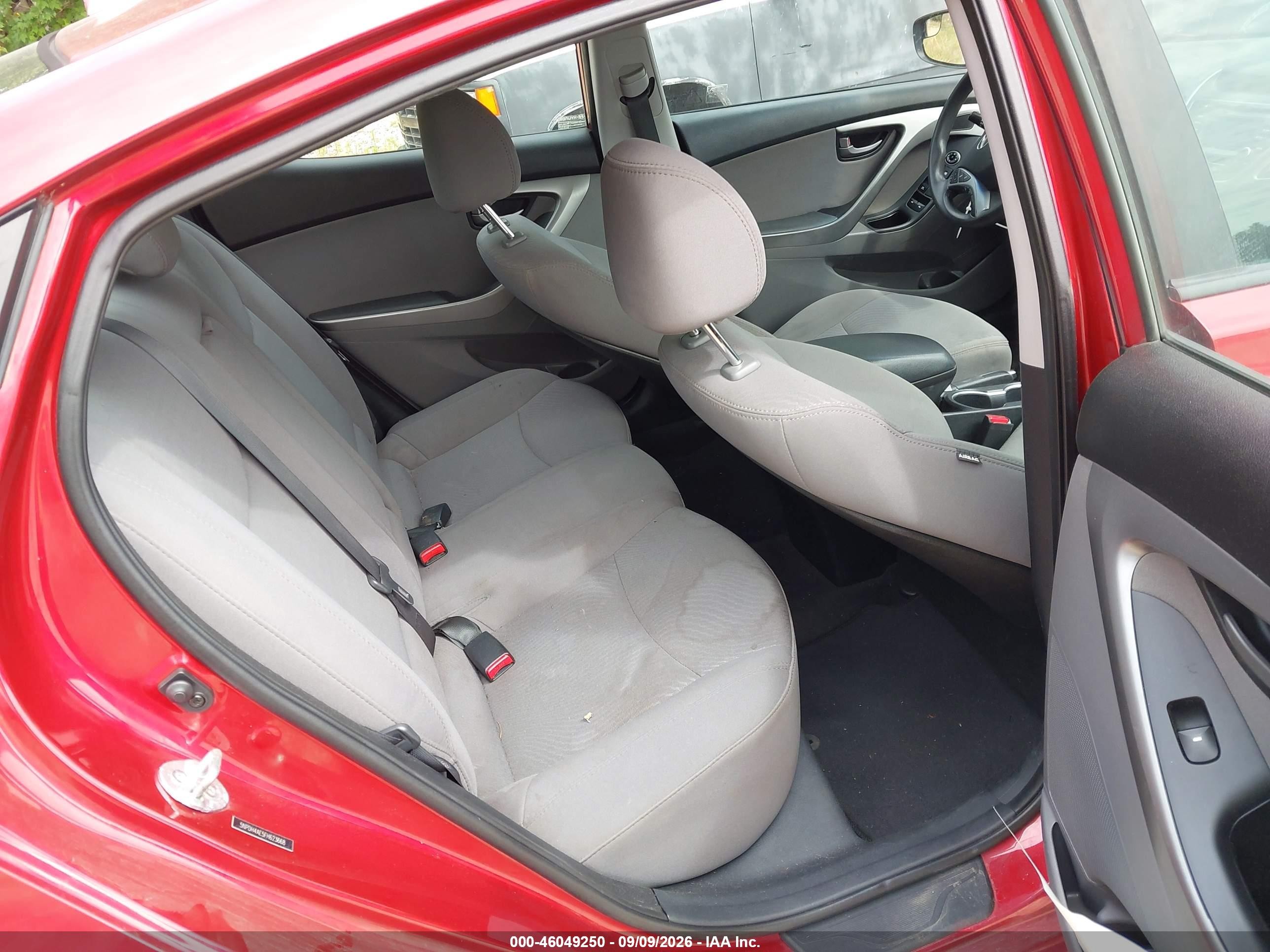 2015 Hyundai Elantra Se Red vin: 5NPDH4AE5FH623668
