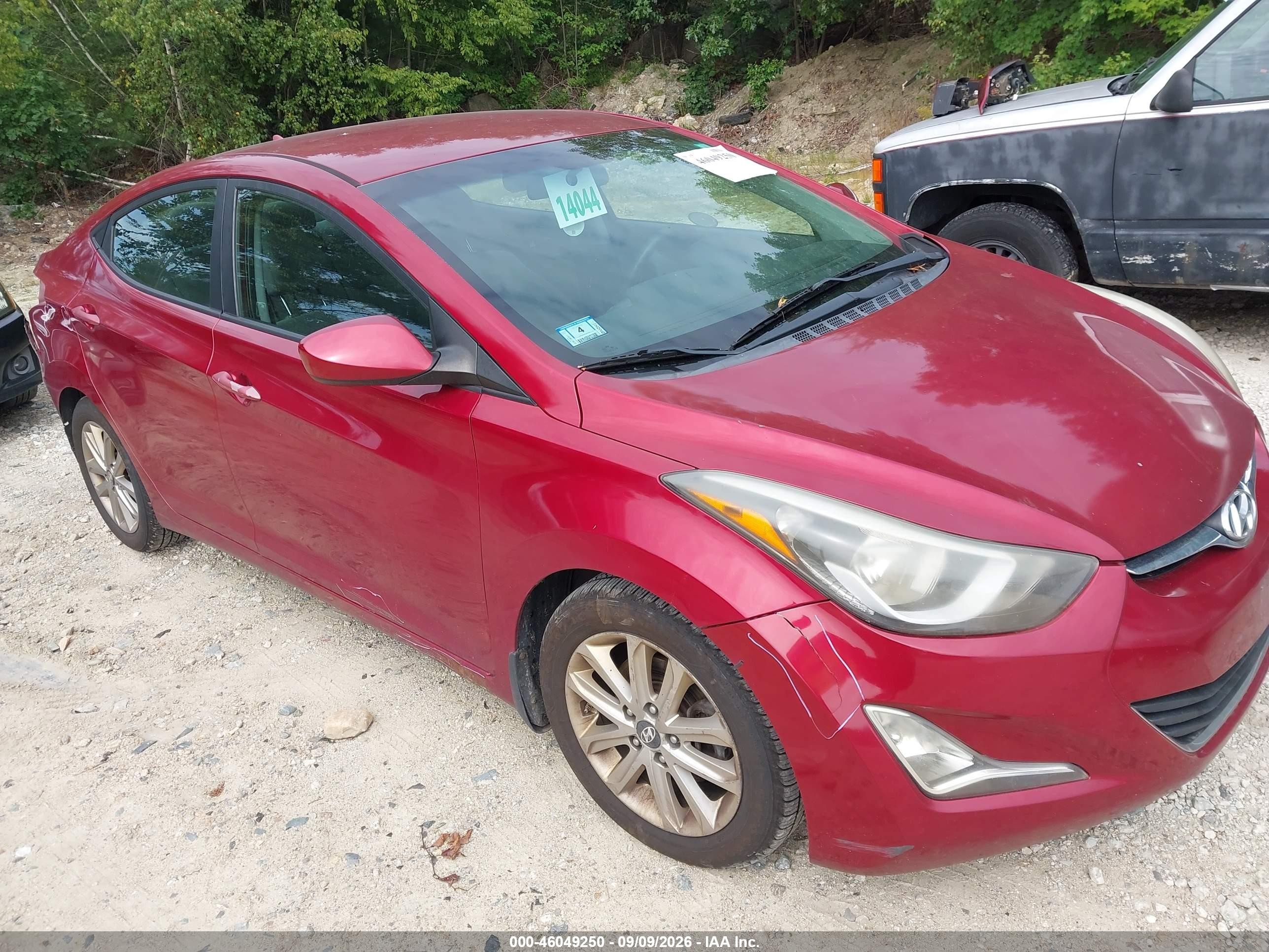 2015 Hyundai Elantra Se Red vin: 5NPDH4AE5FH623668