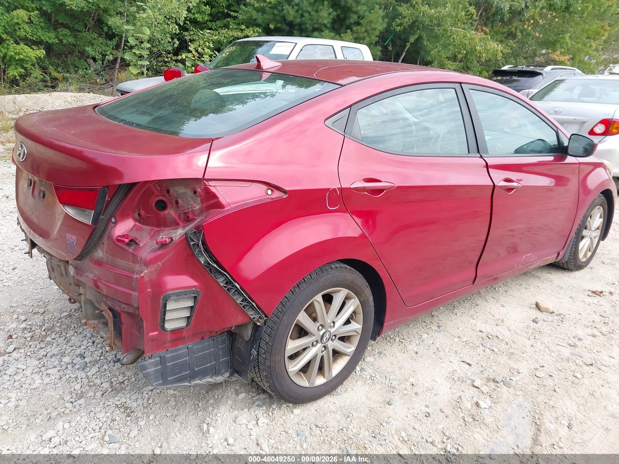 2015 Hyundai Elantra Se Red vin: 5NPDH4AE5FH623668