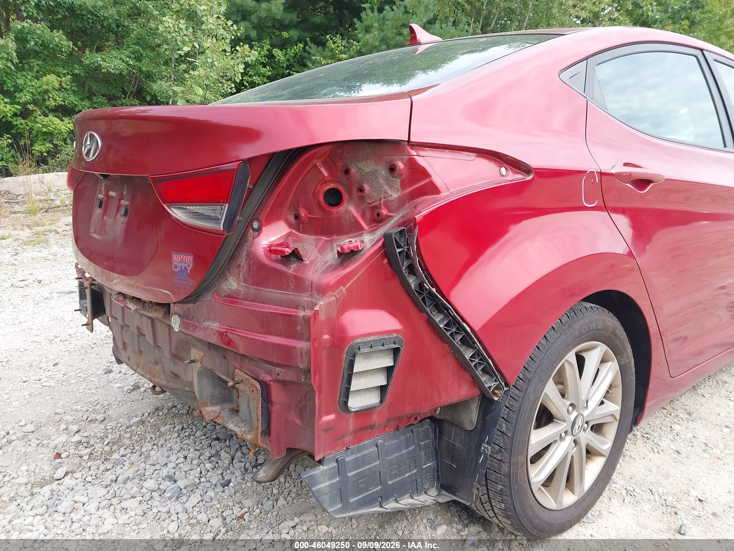 2015 Hyundai Elantra Se Red vin: 5NPDH4AE5FH623668
