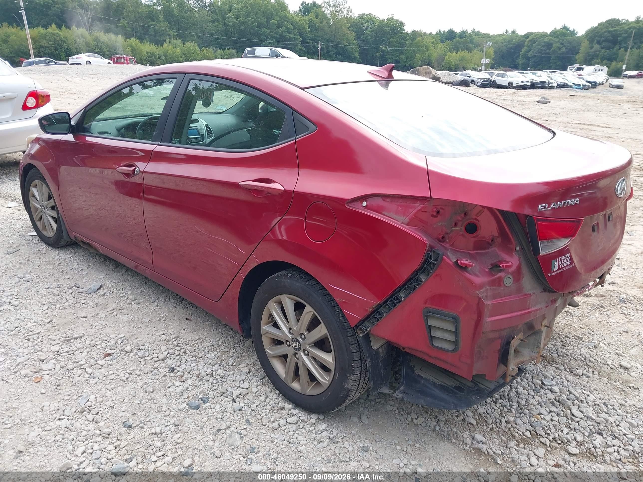 2015 Hyundai Elantra Se Red vin: 5NPDH4AE5FH623668