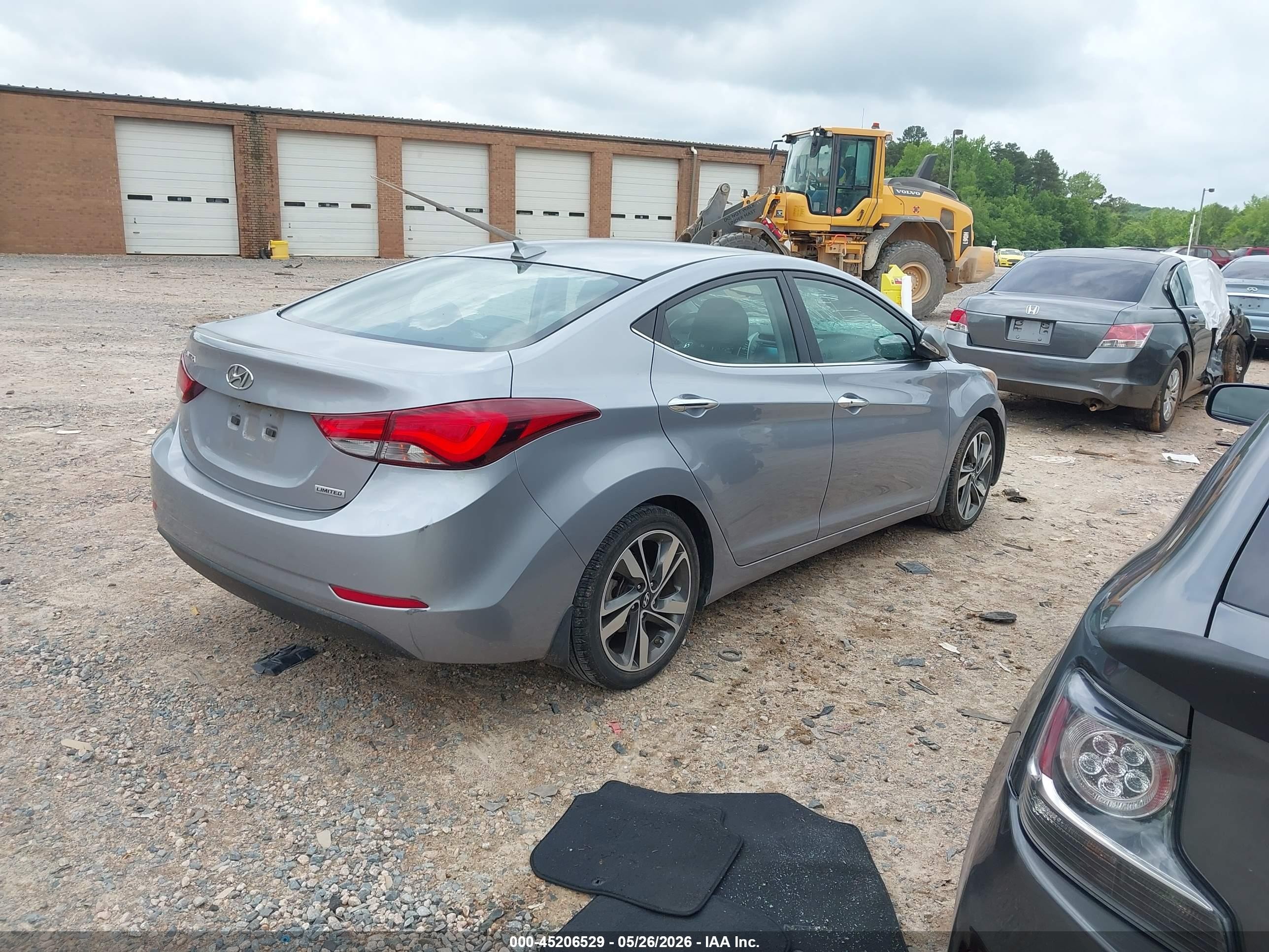 2015 Hyundai Elantra Limited Silver vin: 5NPDH4AE5FH626229