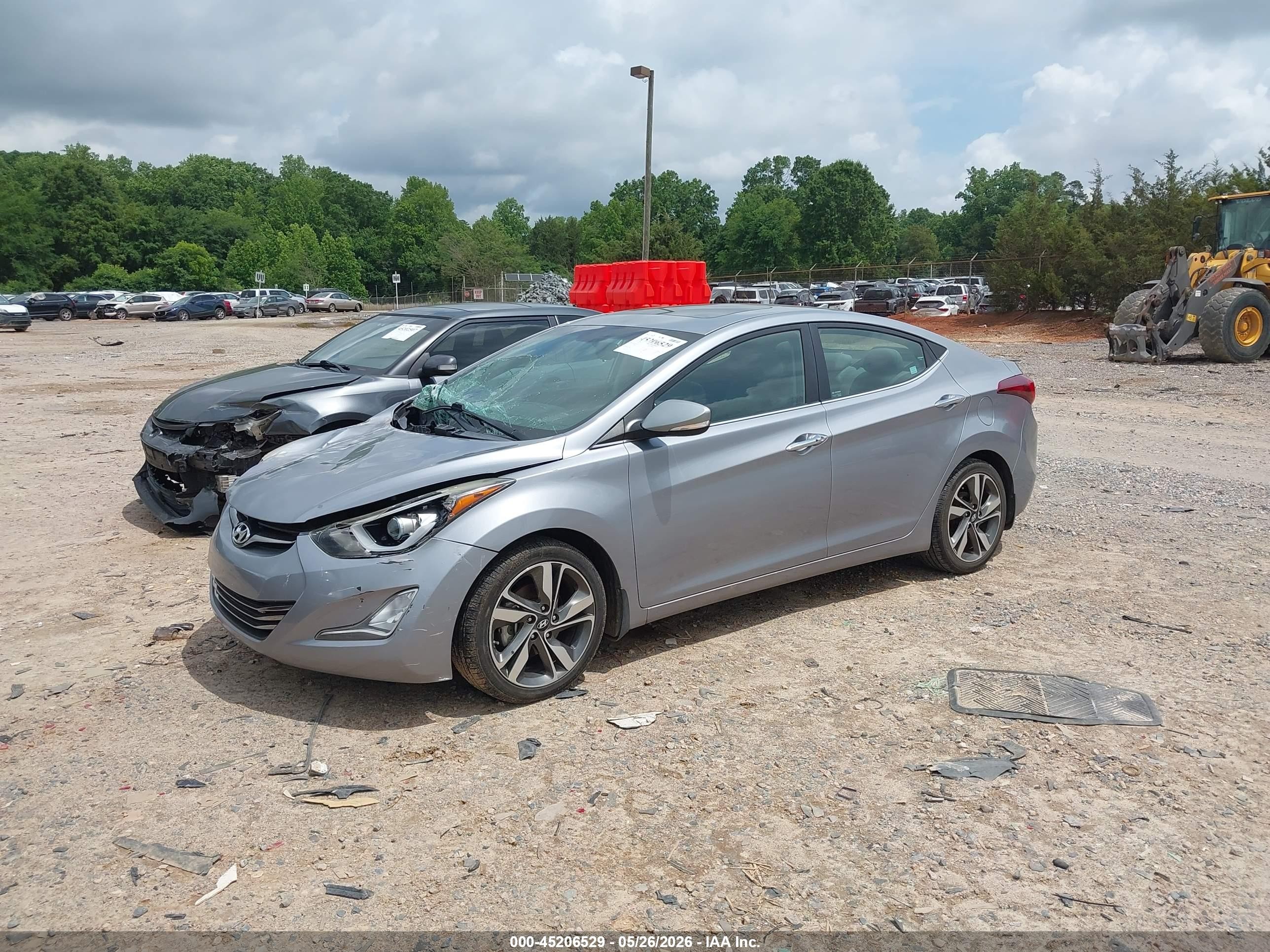 2015 Hyundai Elantra Limited Silver vin: 5NPDH4AE5FH626229
