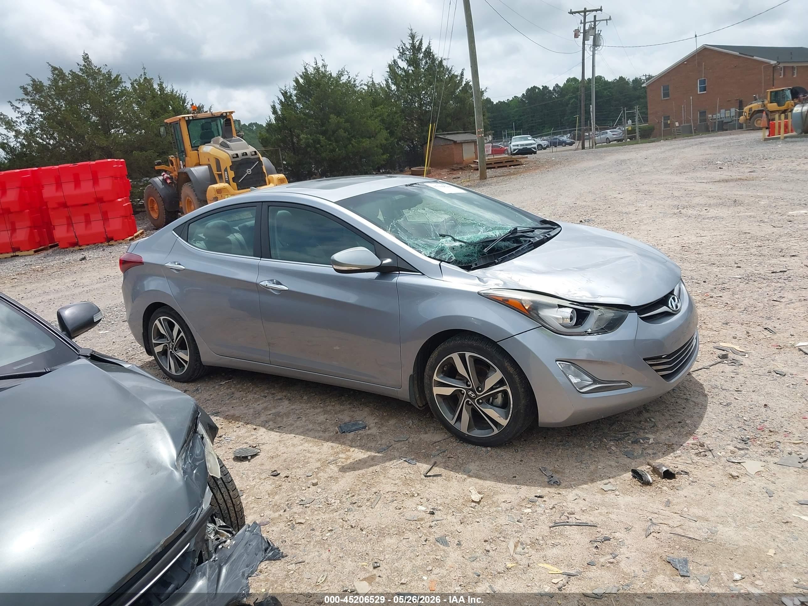 2015 Hyundai Elantra Limited Silver vin: 5NPDH4AE5FH626229
