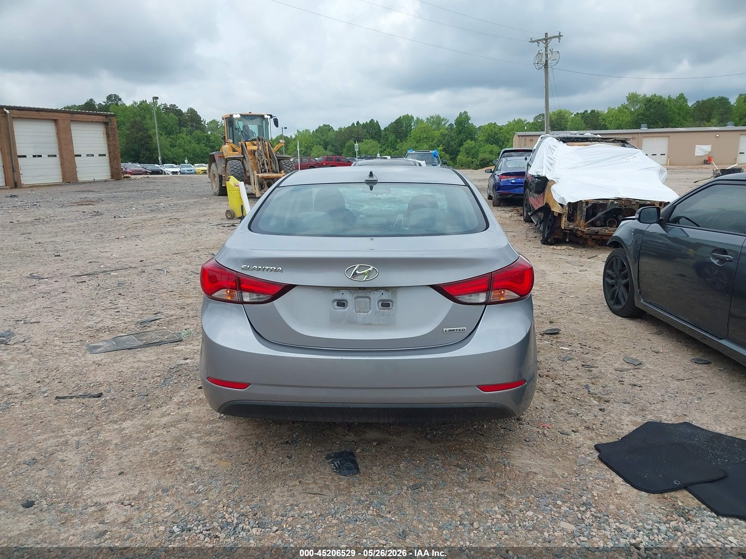 2015 Hyundai Elantra Limited Silver vin: 5NPDH4AE5FH626229