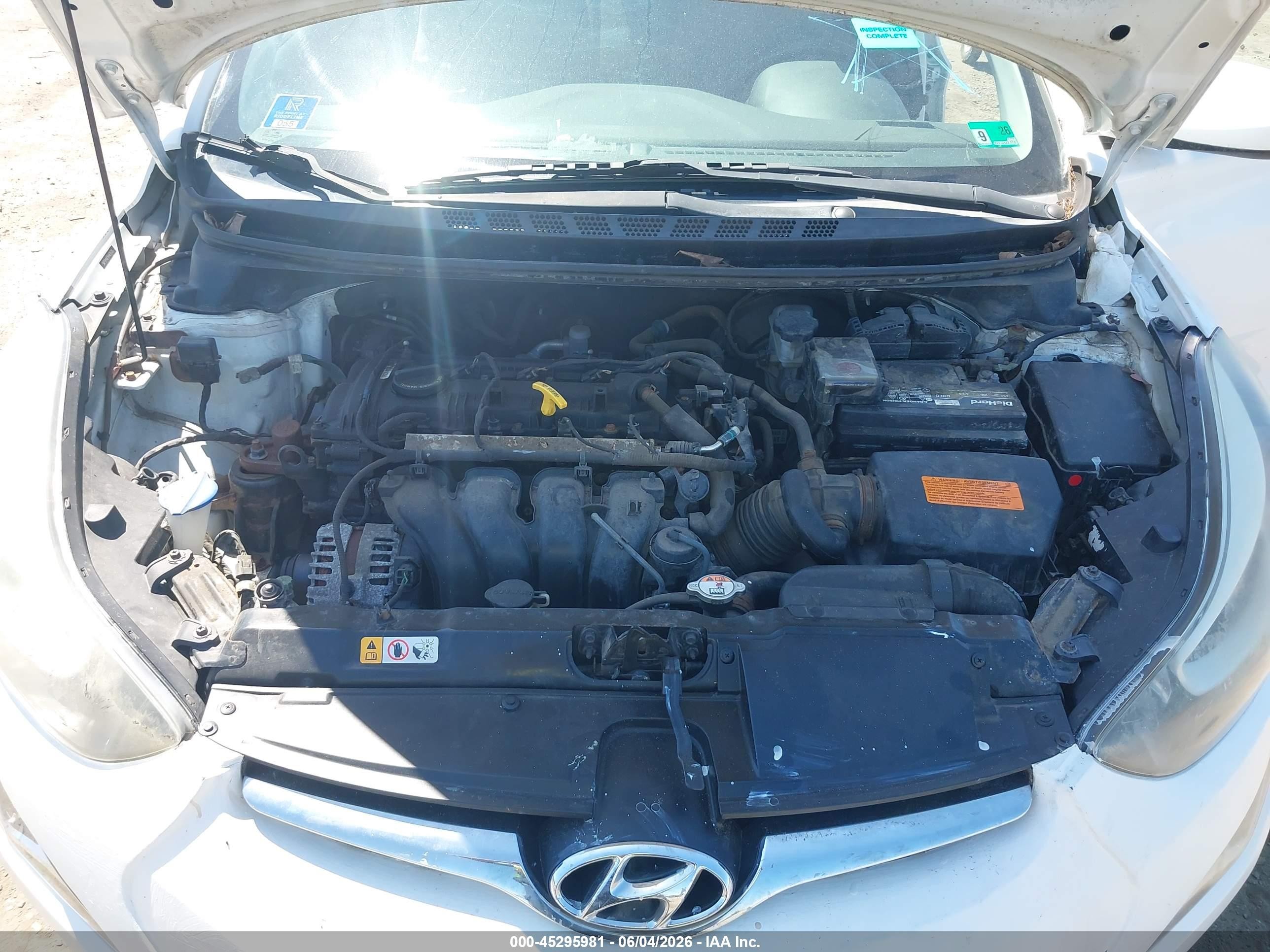 2015 Hyundai Elantra Se White vin: 5NPDH4AE5FH629728