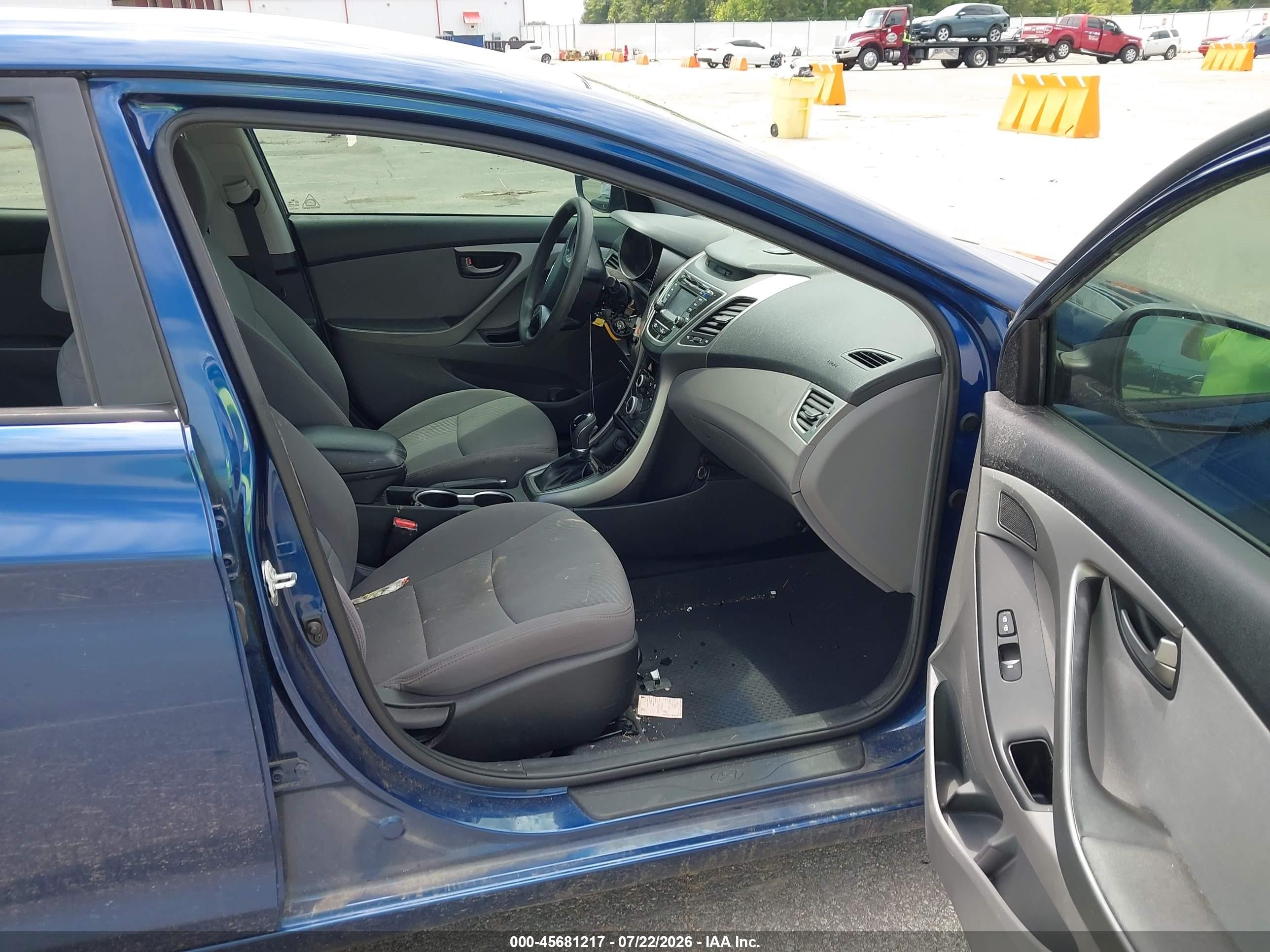 2015 Hyundai Elantra Se Синий vin: 5NPDH4AE5FH630605