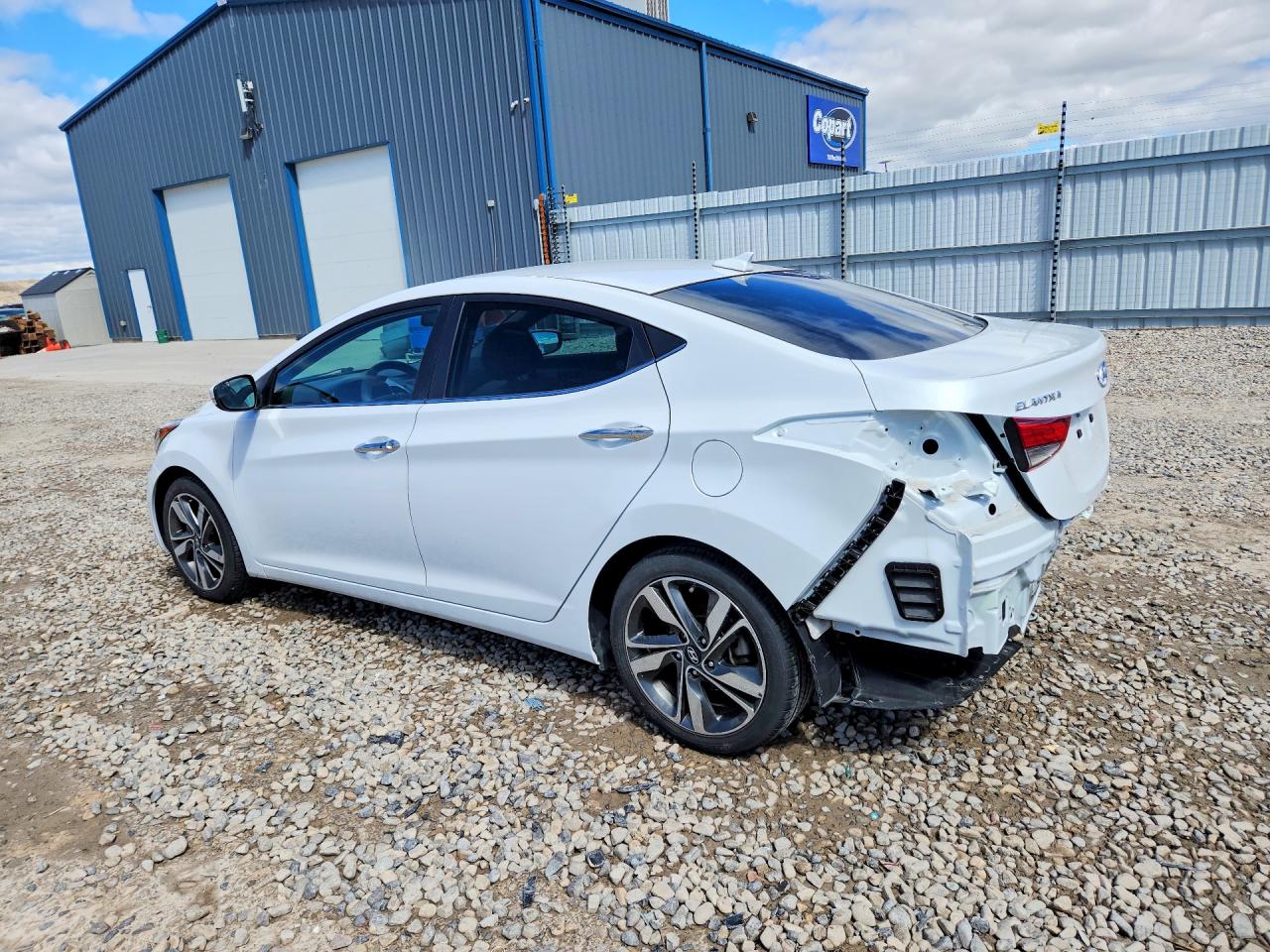 2015 Hyundai Elantra White vin: 5NPDH4AE5FH631480