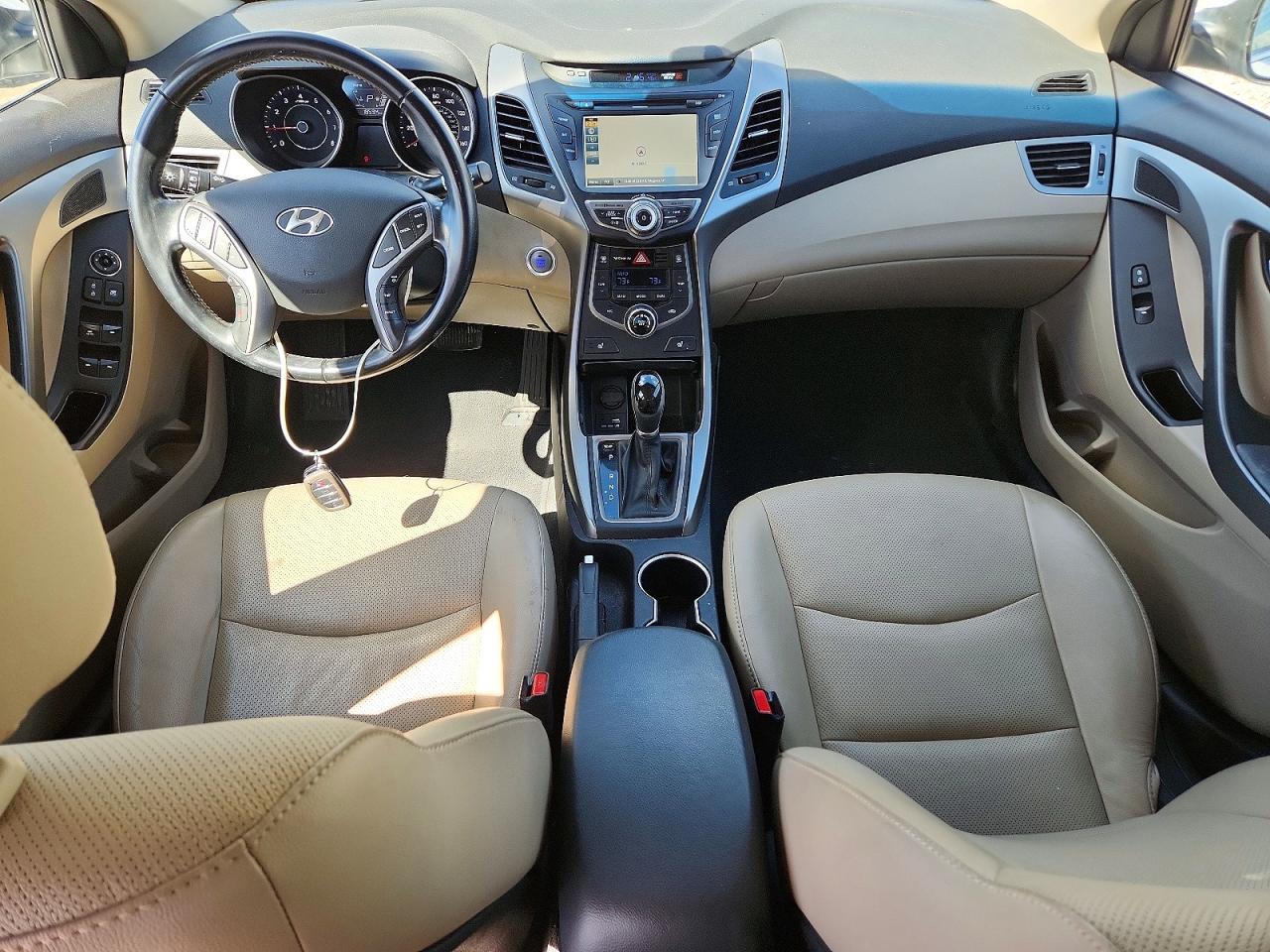 2015 Hyundai Elantra White vin: 5NPDH4AE5FH631480