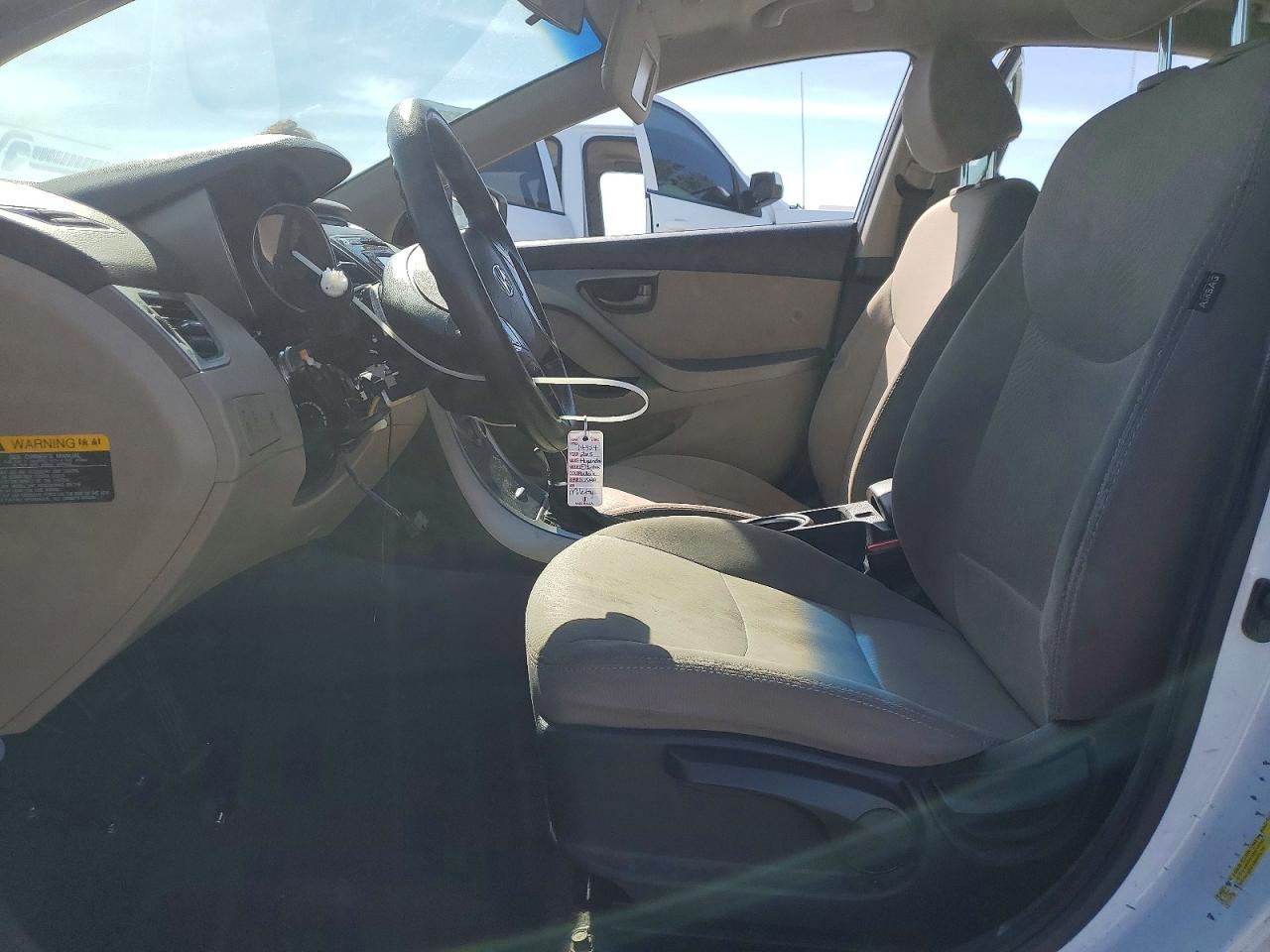 2015 Hyundai Elantra White vin: 5NPDH4AE5FH634475