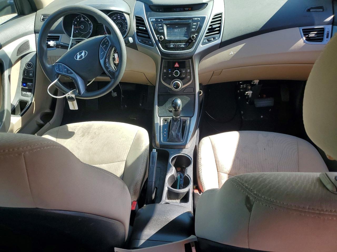 2015 Hyundai Elantra White vin: 5NPDH4AE5FH634475