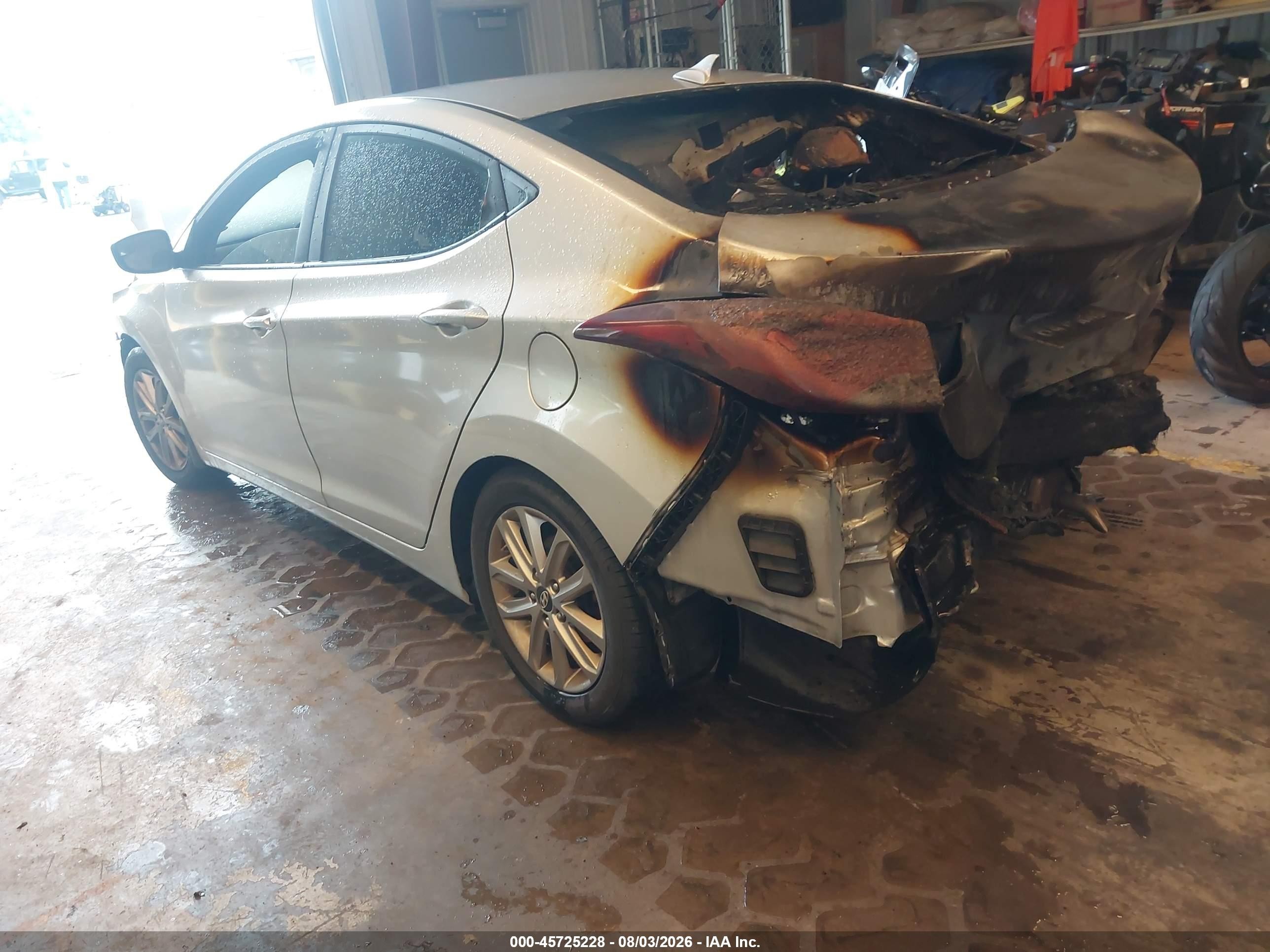 2015 Hyundai Elantra Se Silver vin: 5NPDH4AE5FH635612