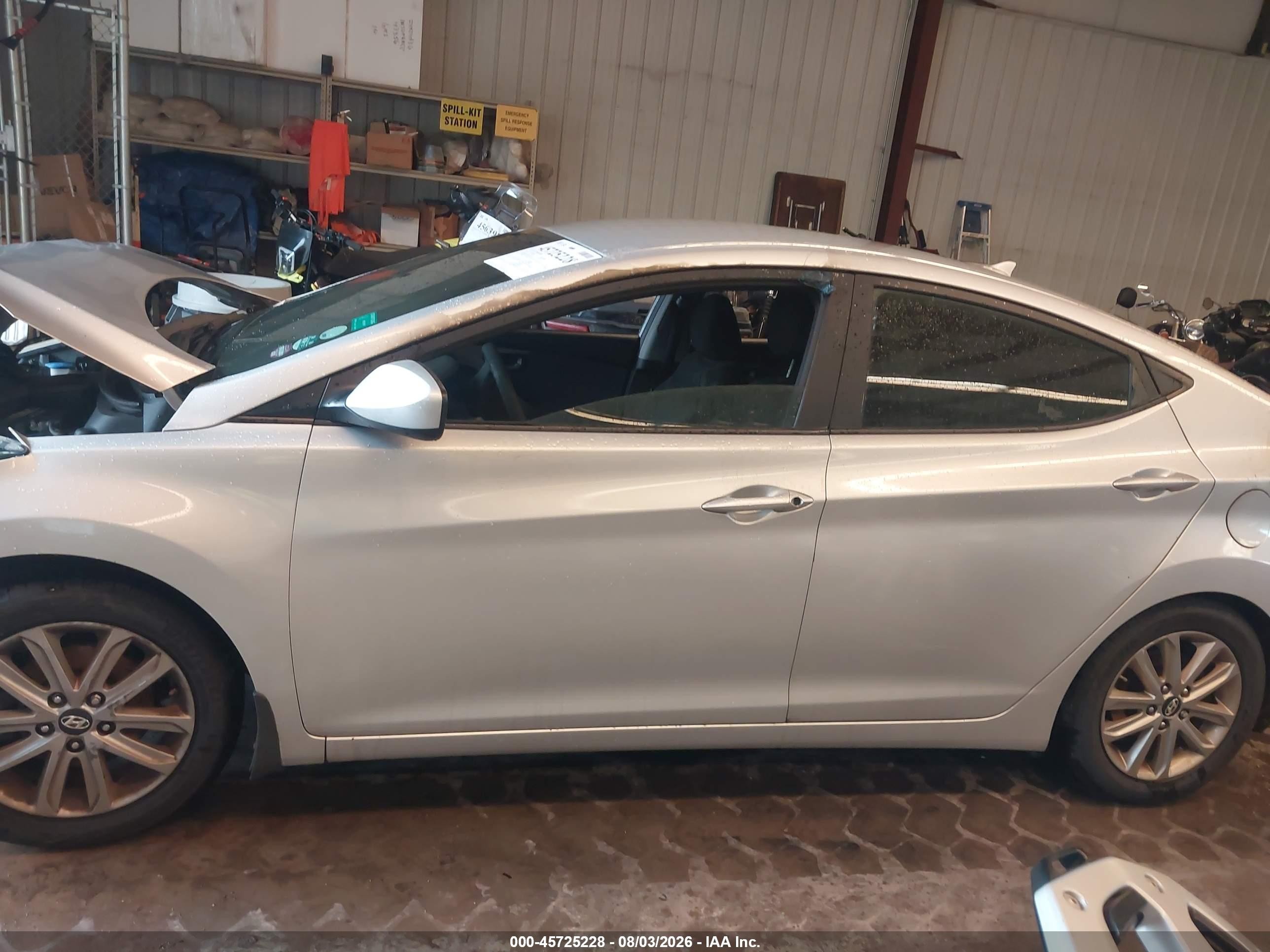 2015 Hyundai Elantra Se Silver vin: 5NPDH4AE5FH635612