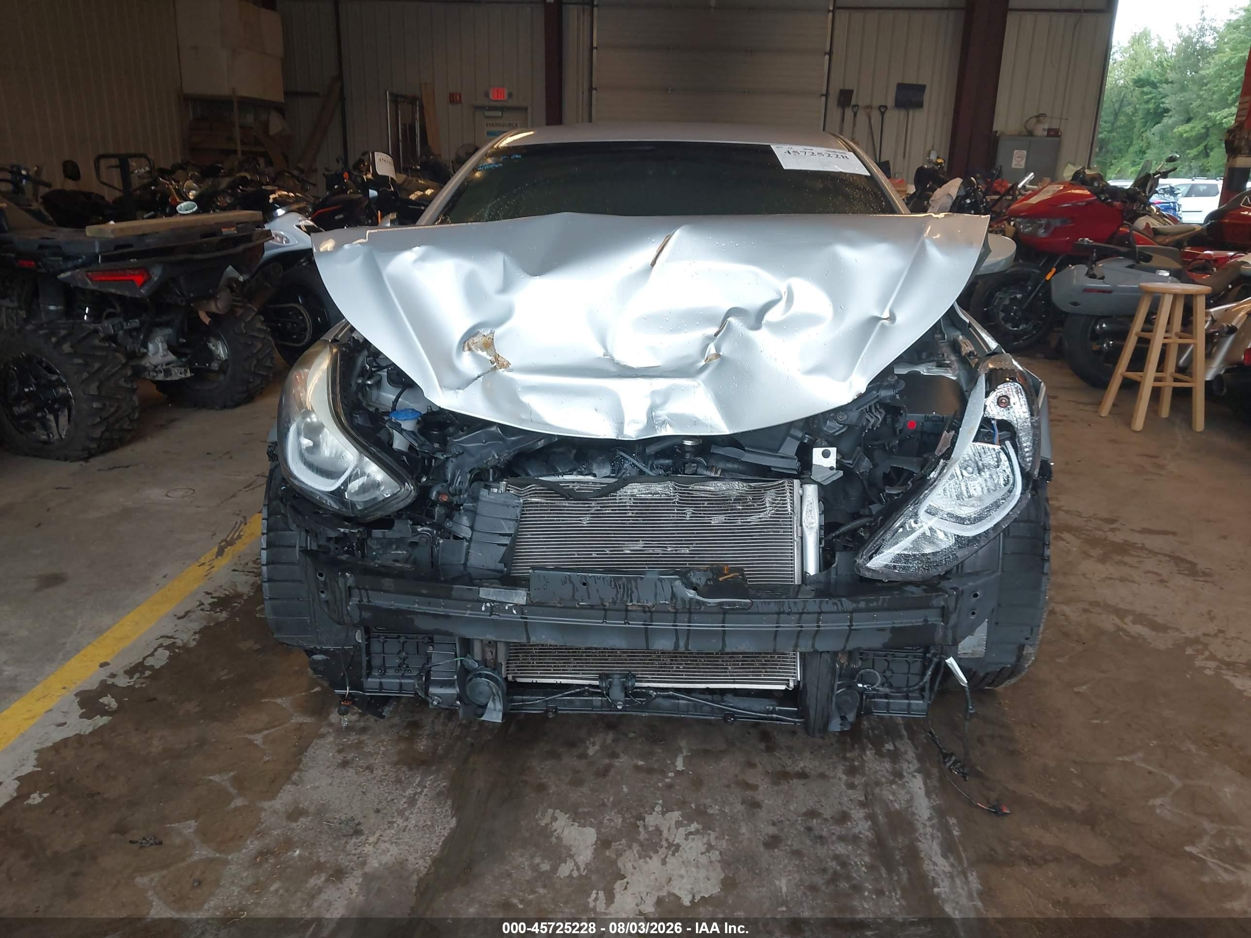 2015 Hyundai Elantra Se Silver vin: 5NPDH4AE5FH635612
