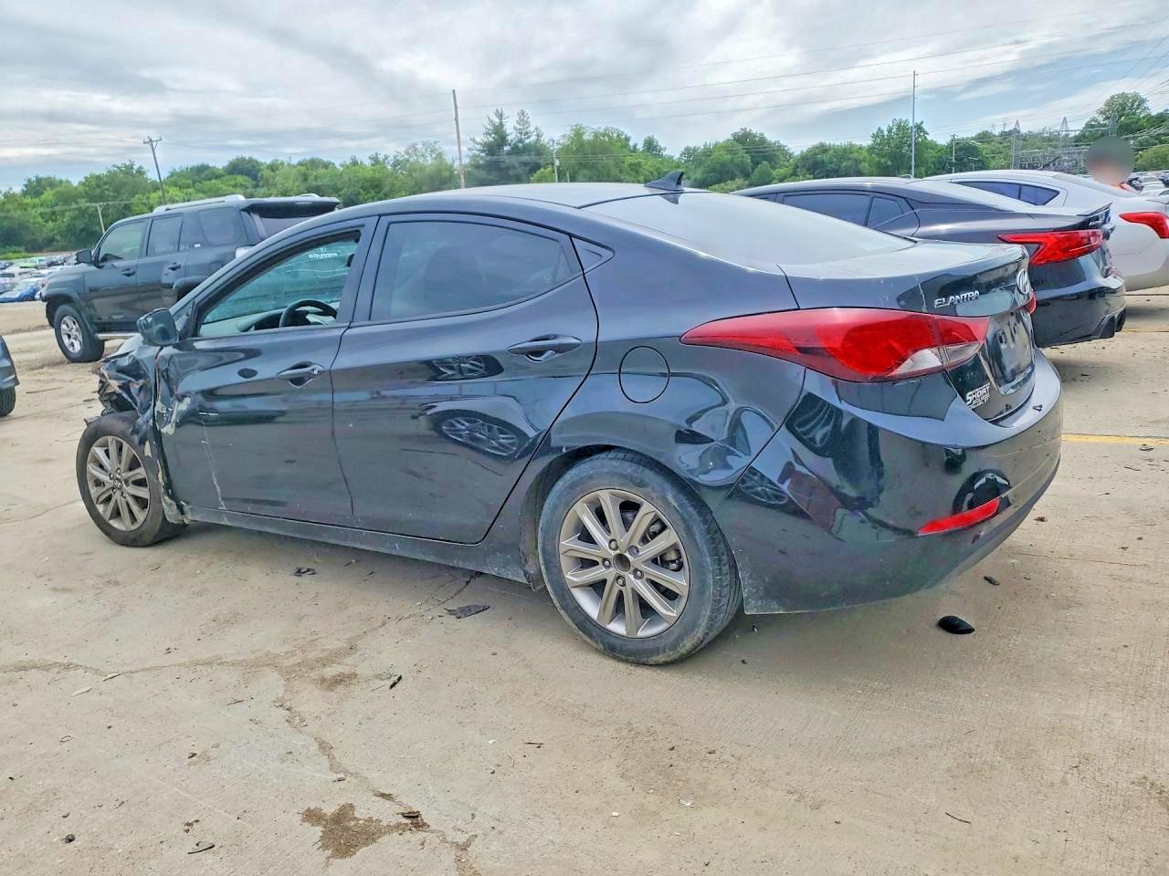 2015 Hyundai Elantra Se Gray vin: 5NPDH4AE5FH636548