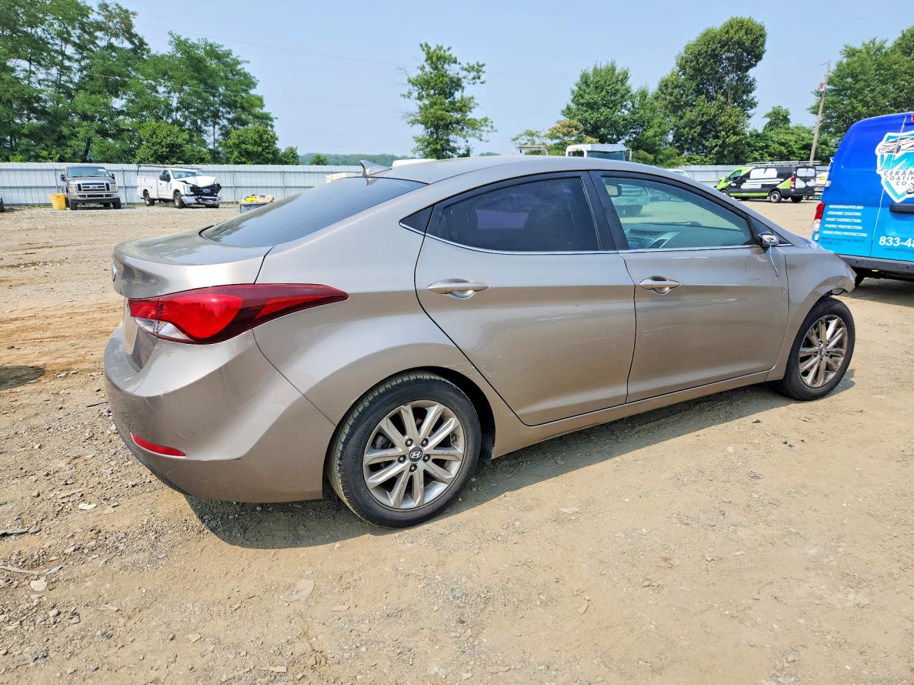 2015 Hyundai Elantra Se Gray vin: 5NPDH4AE5FH638753