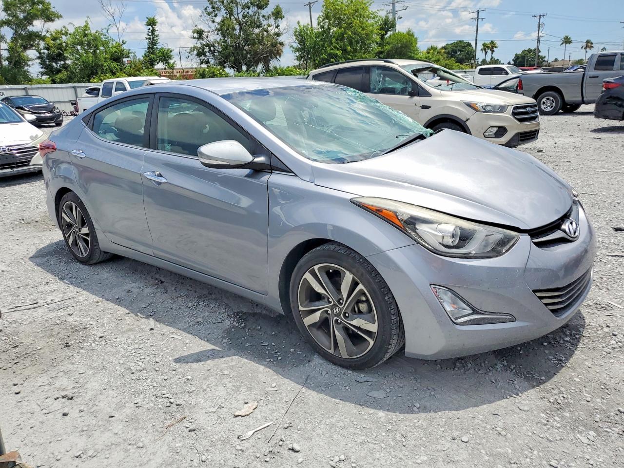 2015 Hyundai Elantra Limited Silver vin: 5NPDH4AE5FH639904