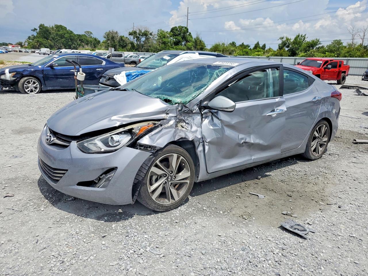 2015 Hyundai Elantra Limited Silver vin: 5NPDH4AE5FH639904