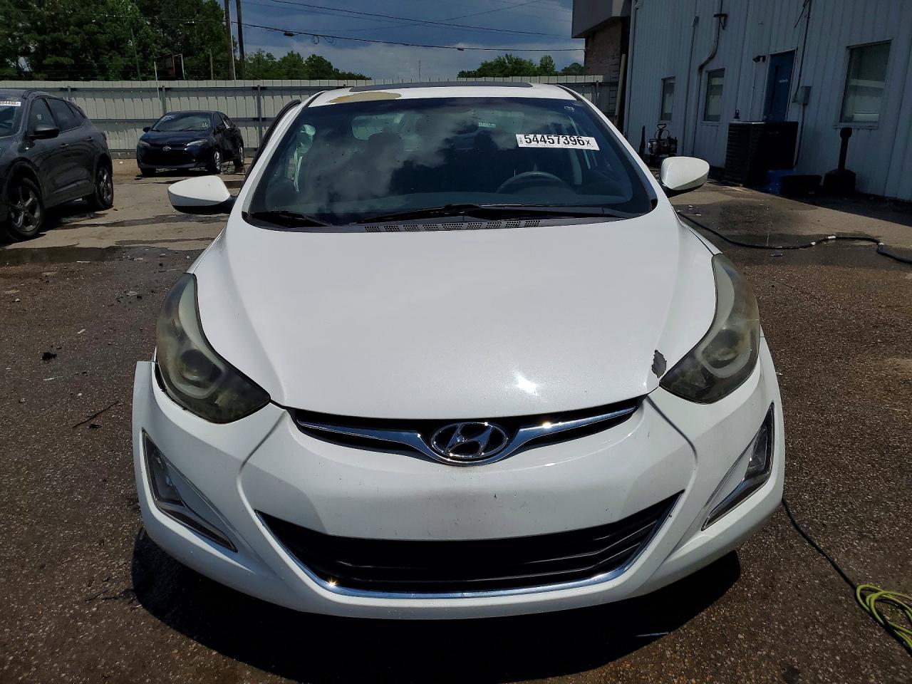 2015 Hyundai Elantra Se White vin: 5NPDH4AE5FH641510