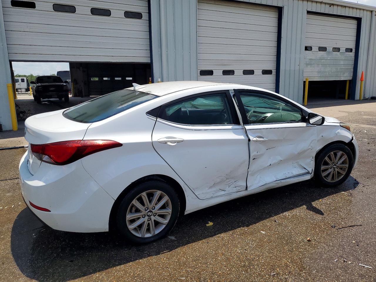 2015 Hyundai Elantra Se White vin: 5NPDH4AE5FH641510