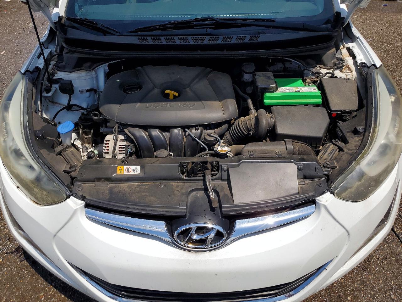 2015 Hyundai Elantra Se White vin: 5NPDH4AE5FH641510