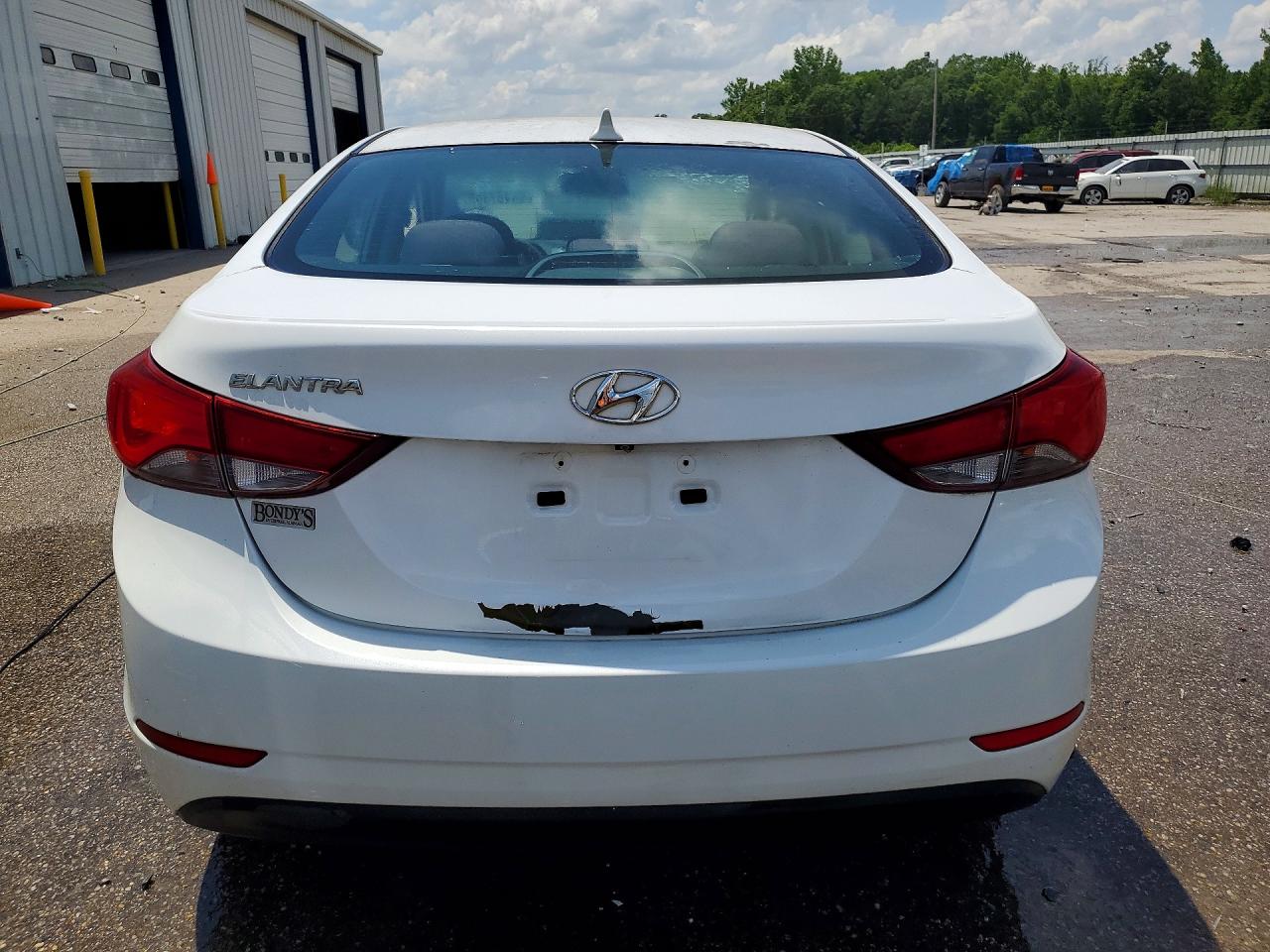 2015 Hyundai Elantra Se White vin: 5NPDH4AE5FH641510